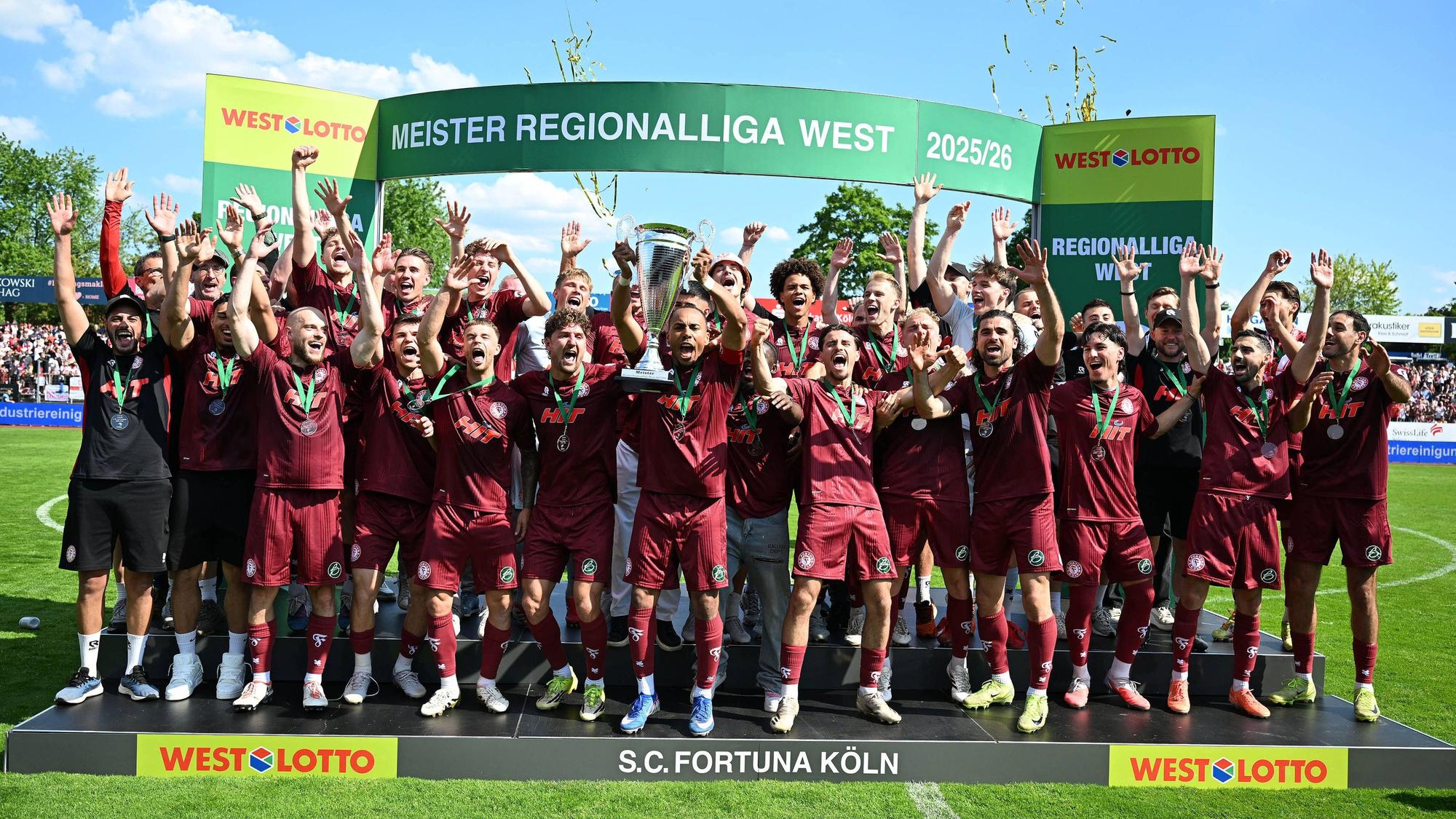 Fortuna Köln ist Meister der Regionalliga West