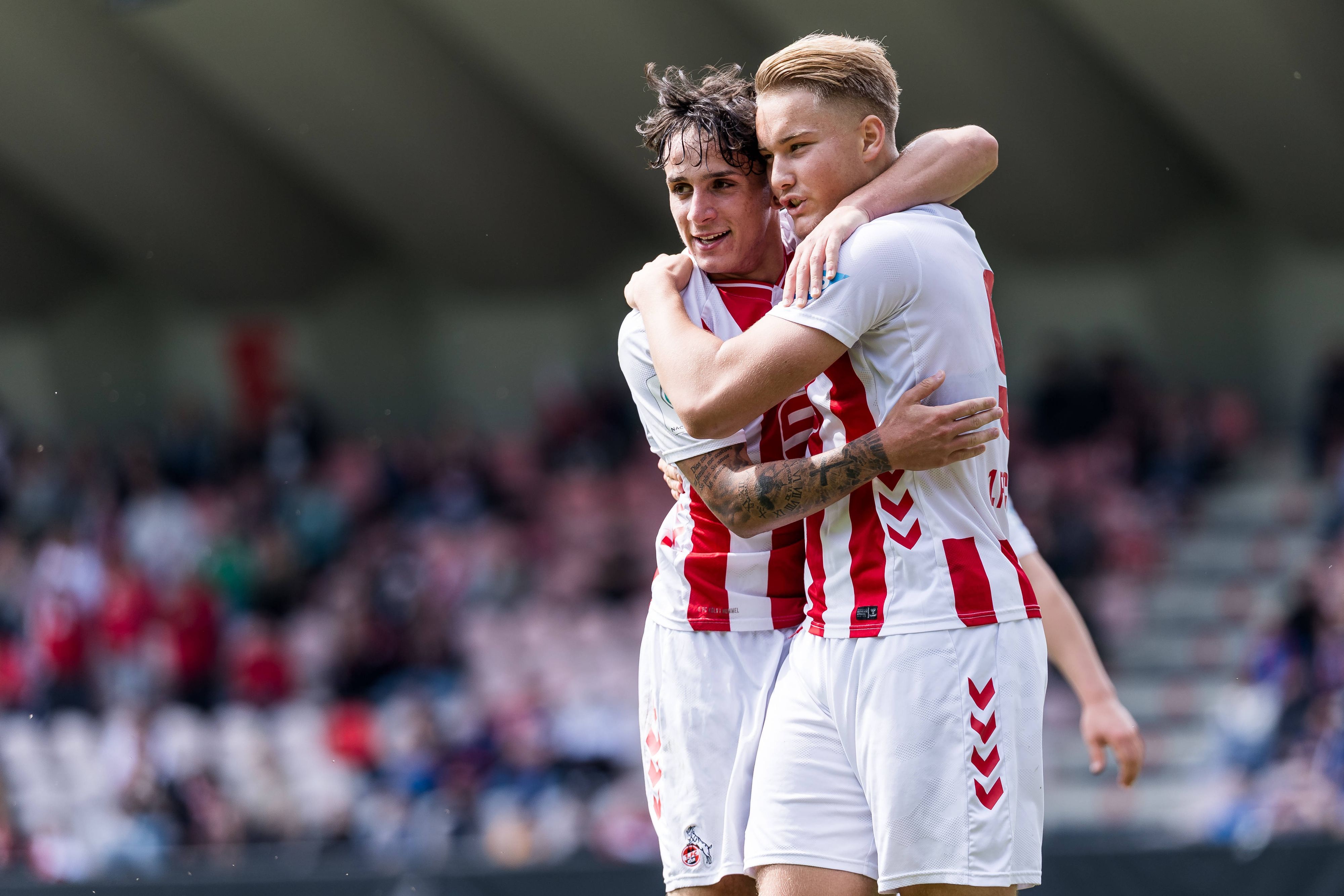 U 19 DFB-Nachwuchsliga Viertelfinale, 1. FC Köln - 1. FC Heidenheim 1846 10.05.2026 Jubel zum 1:0 durch Fynn Schenten 1. FC Köln, 9, Tor, Torjubel U 19 DFB-Nachwuchsliga Viertelfinale, 1. FC Köln - 1. FC Heidenheim 1846, Köln, Franz-Kremer-Stadion am 10.05.2026 DFB REGULATIONS PROHIBIT ANY USE OF PHOTOGRAPHS AS IMAGE SEQUENCES AND/OR QUASI-VIDEO. *** U 19 DFB Nachwuchsliga Quarterfinal, 1 FC Köln 1 FC Heidenheim 1846 10 05 2026 Celebration for 1 0 by Fynn Schenten 1 FC Köln, 9 , Goal, Goal celebration U 19 DFB Nachwuchsliga Quarterfinal, 1 FC Köln 1 FC Heidenheim 1846, Köln, Franz Kremer Stadion am 10 05 2026 DFB REGULATIONS PROHIBIT ANY USE OF PHOTOGRAPHS AS IMAGE SEQUENCES AND OR QUASI VIDEO Copyright: xBEAUTIFULxSPORTS/Wunderlx