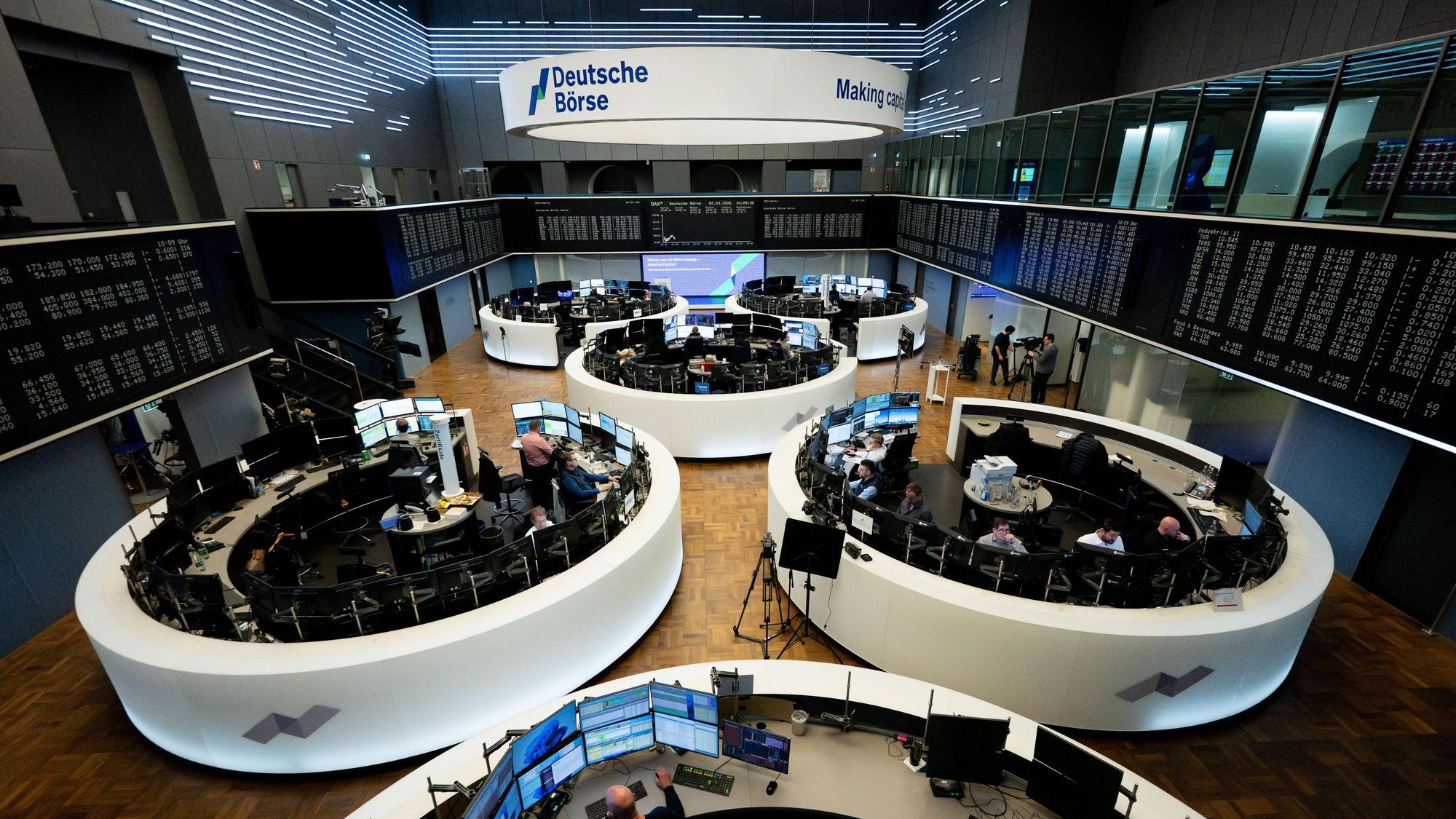 Börsensaal in Frankfurt