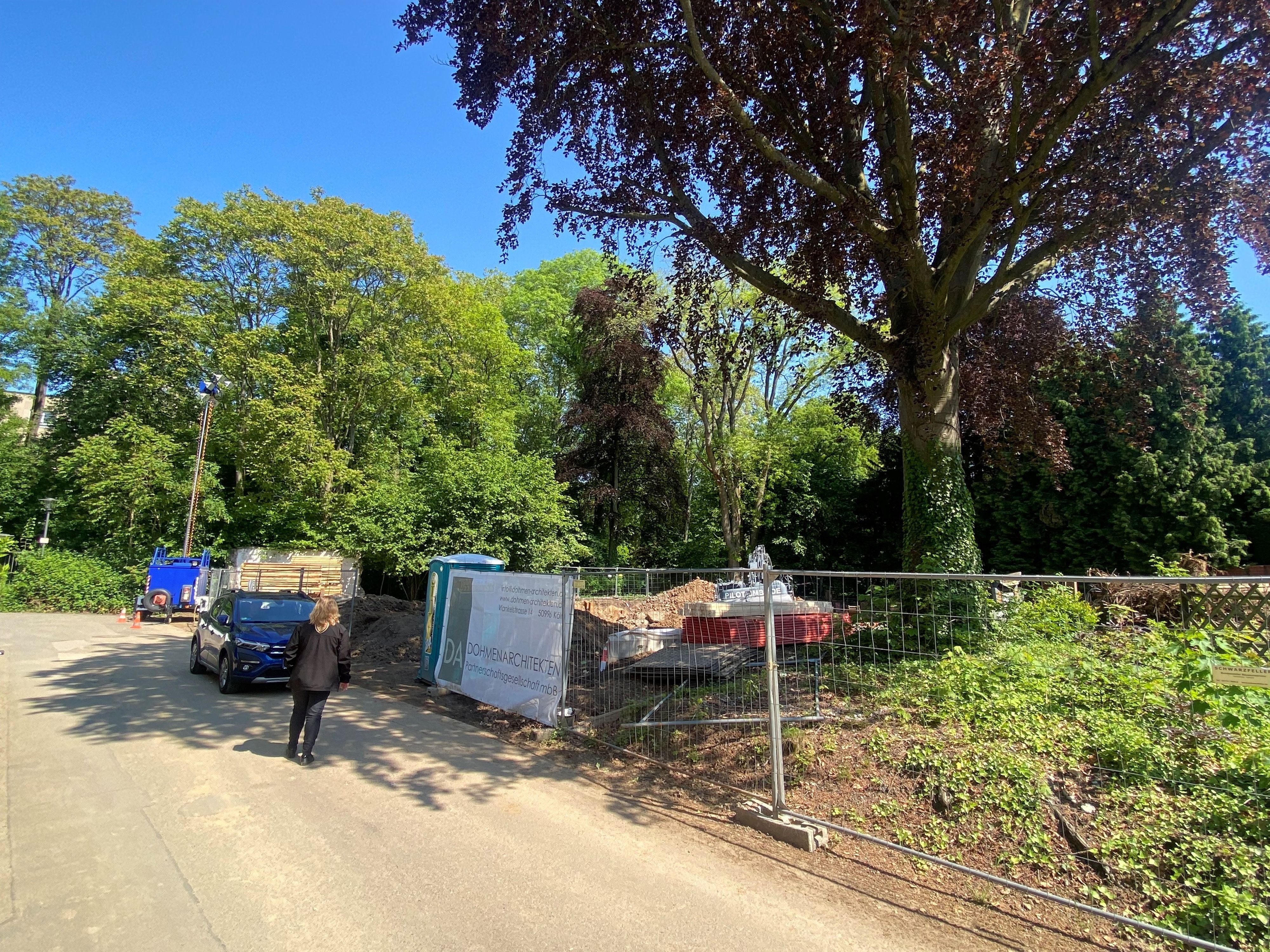 Der Fundort des Blindgängers in Lindenthal