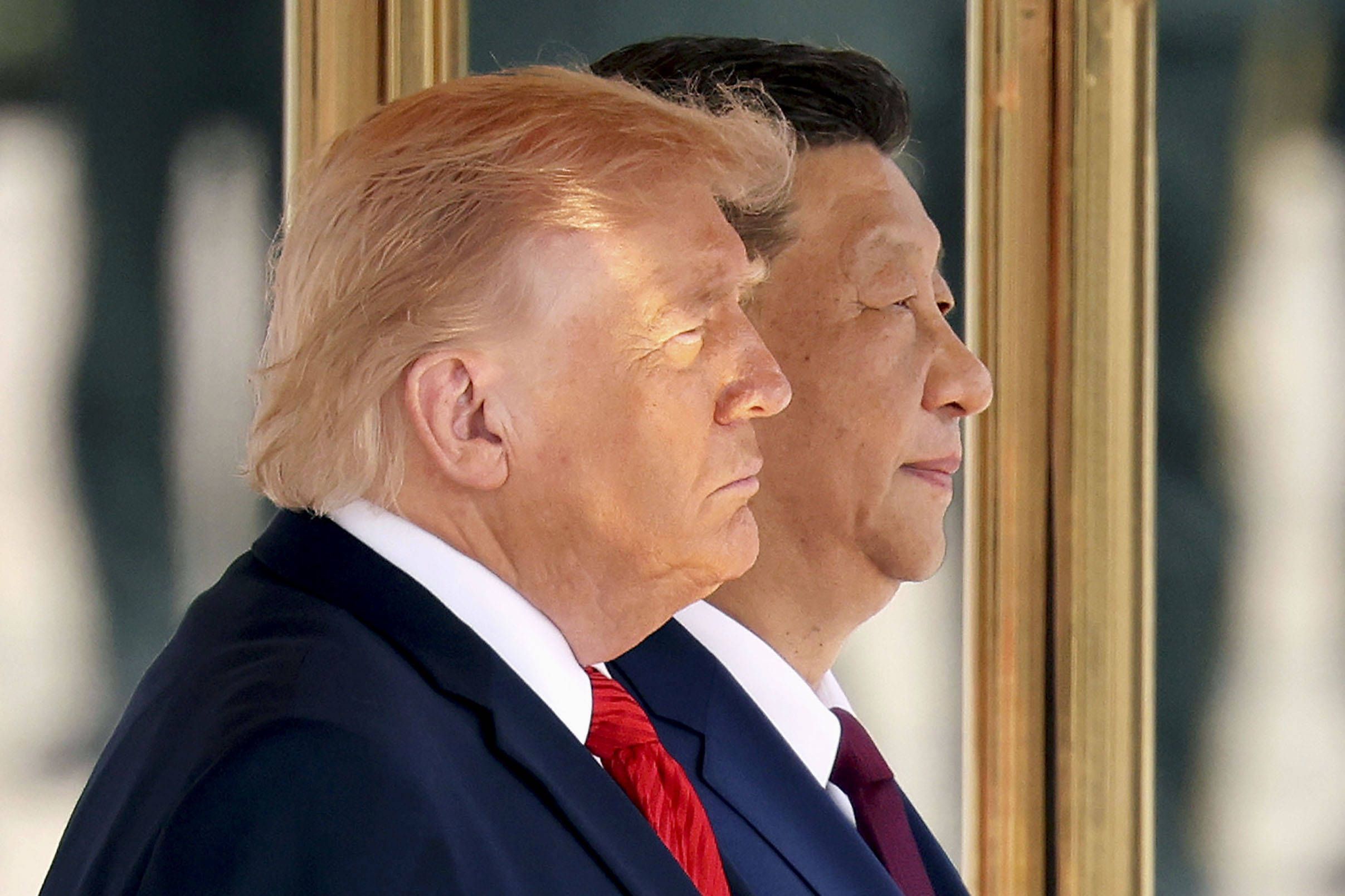 US-Präsident Donald Trump zusammen mit Xi Jinping in Peking.