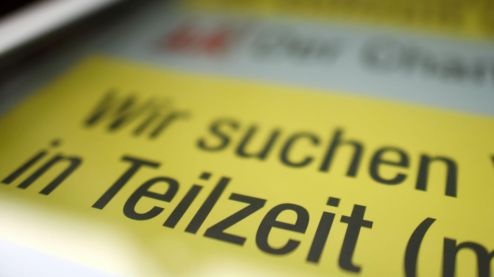 Annonce für Teilzeit