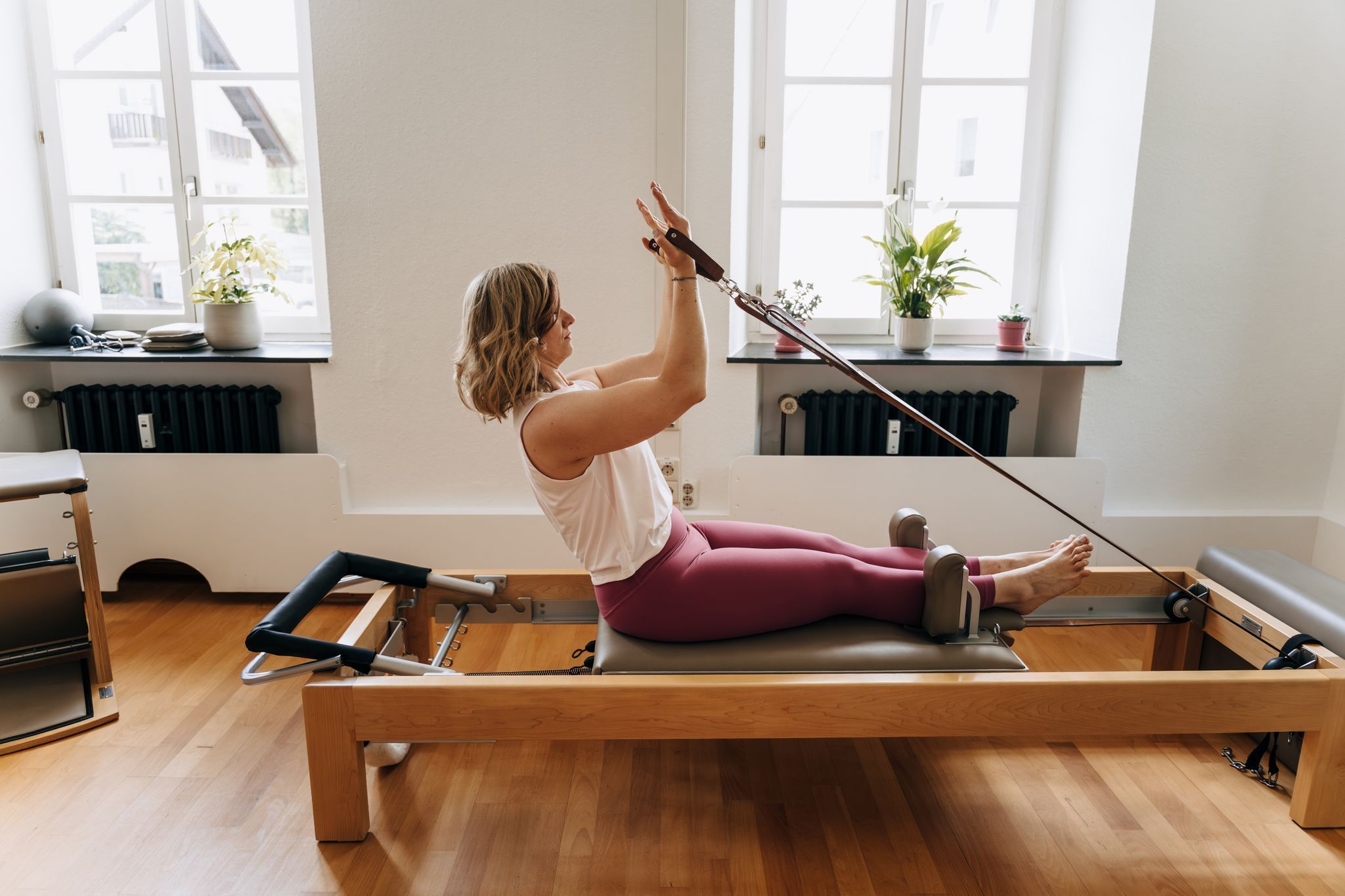 Natalia Cichos-Terrero beim Reformer-Pilates