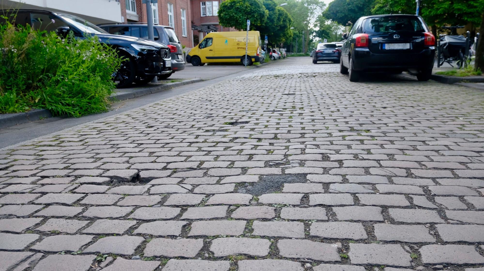 Kopfsteinpflaster von nahem fotografiert