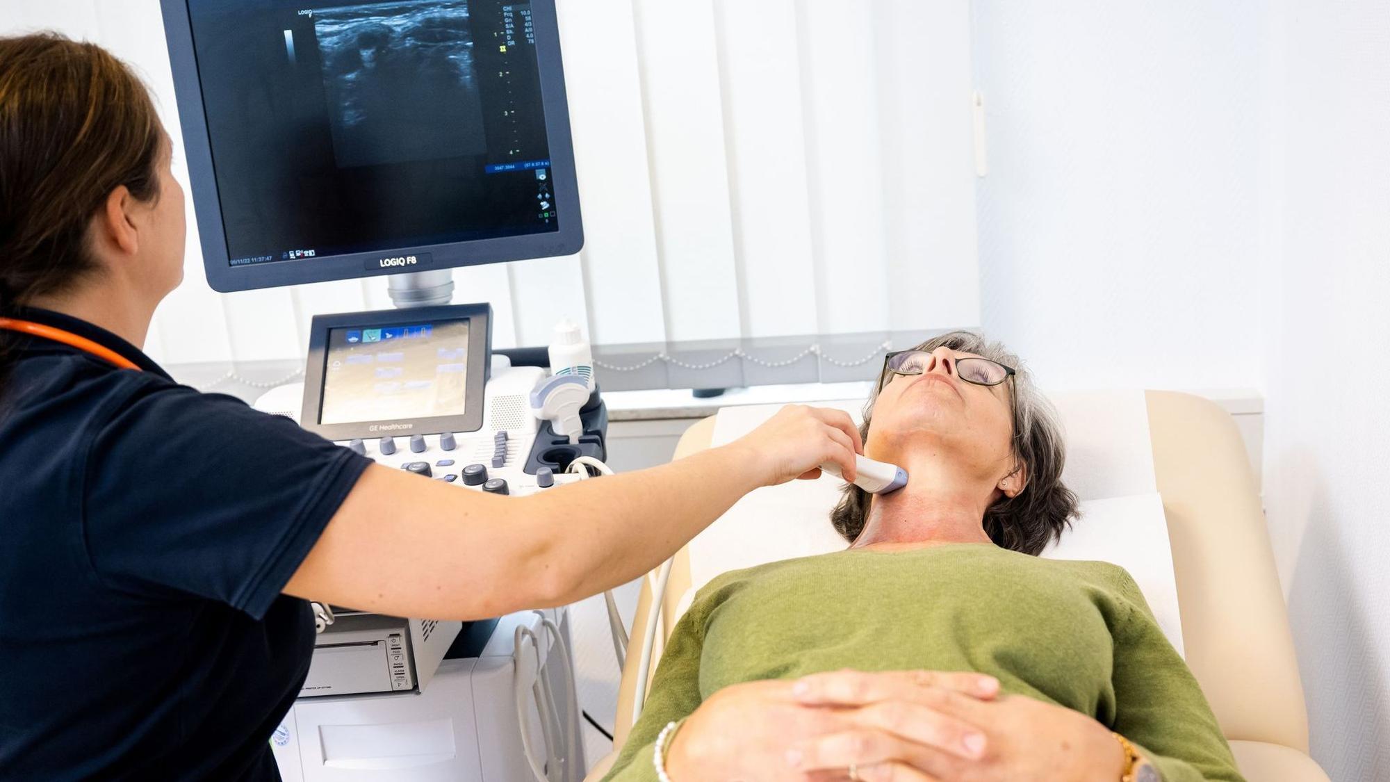 Ultraschalluntersuchung der Schilddrüse
