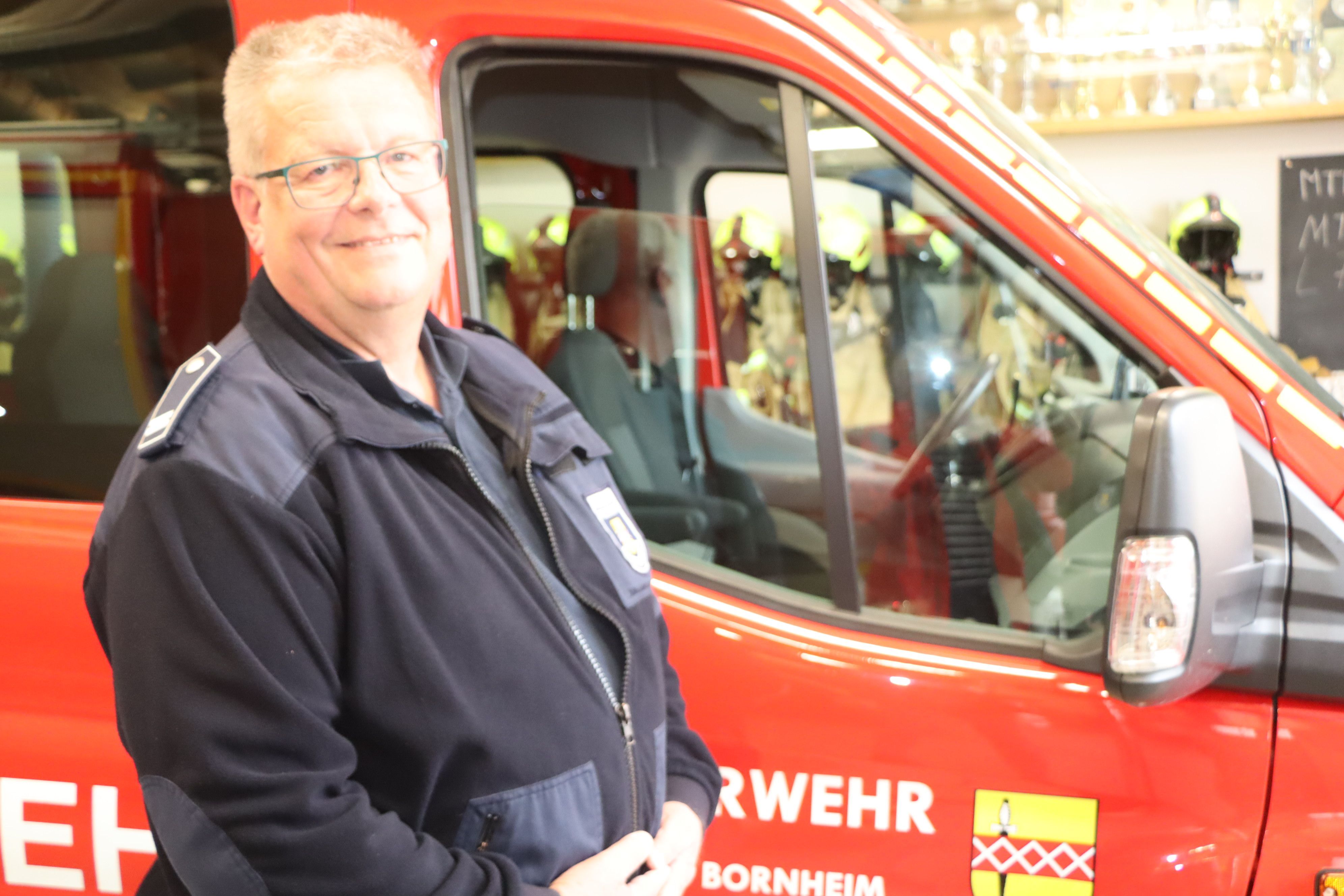 Seit mehr vier Jahrzehnte ist Ulrich Breuer bei der Feuerwehr in der Einheit Walberberg - lange auch schon als Sprecher der kompletten Wehr in Bornheim - aktiv.
