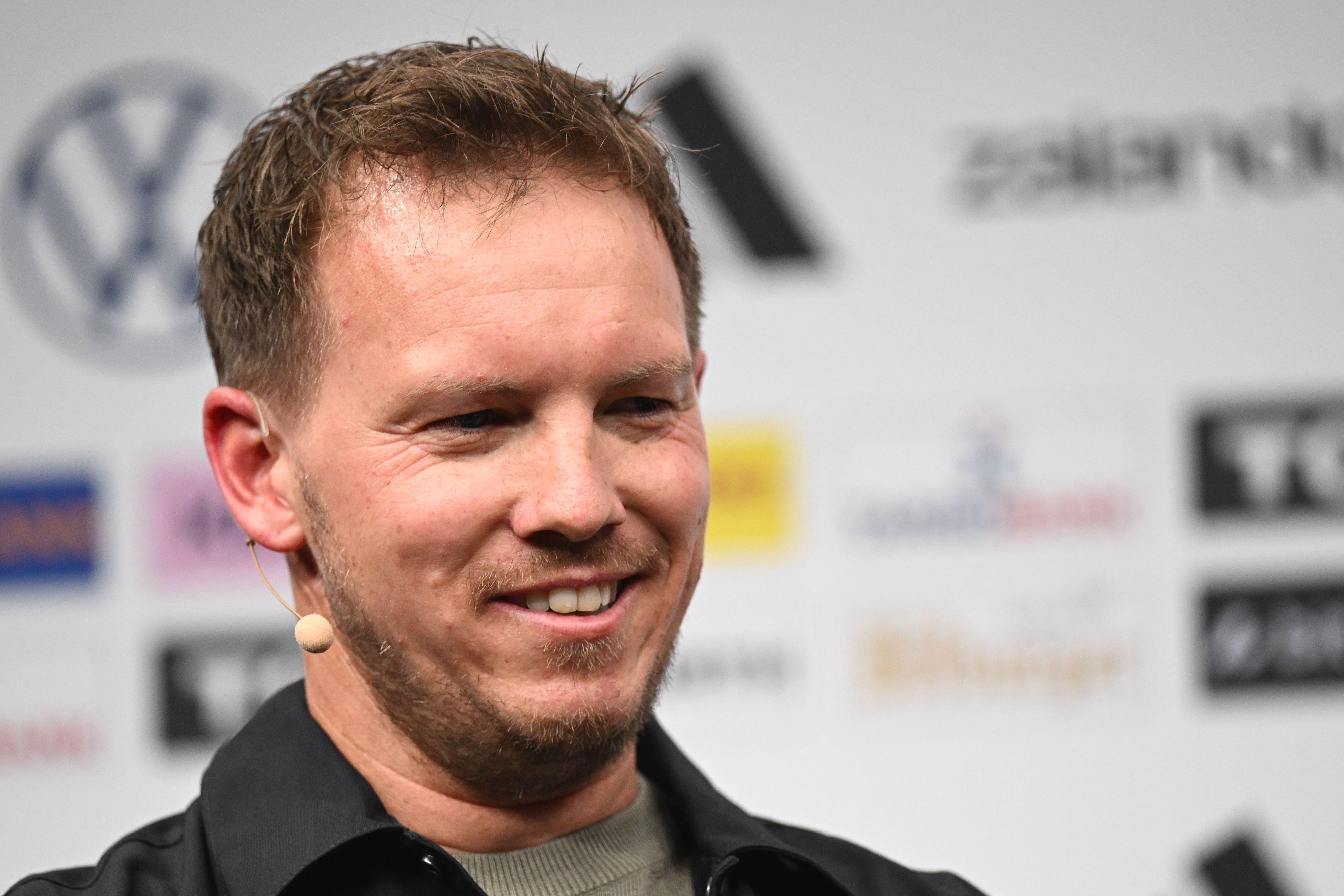 Bundestrainer Julian Nagelsmann während der Nominierung seines WM-Kaders in Frankfurt.