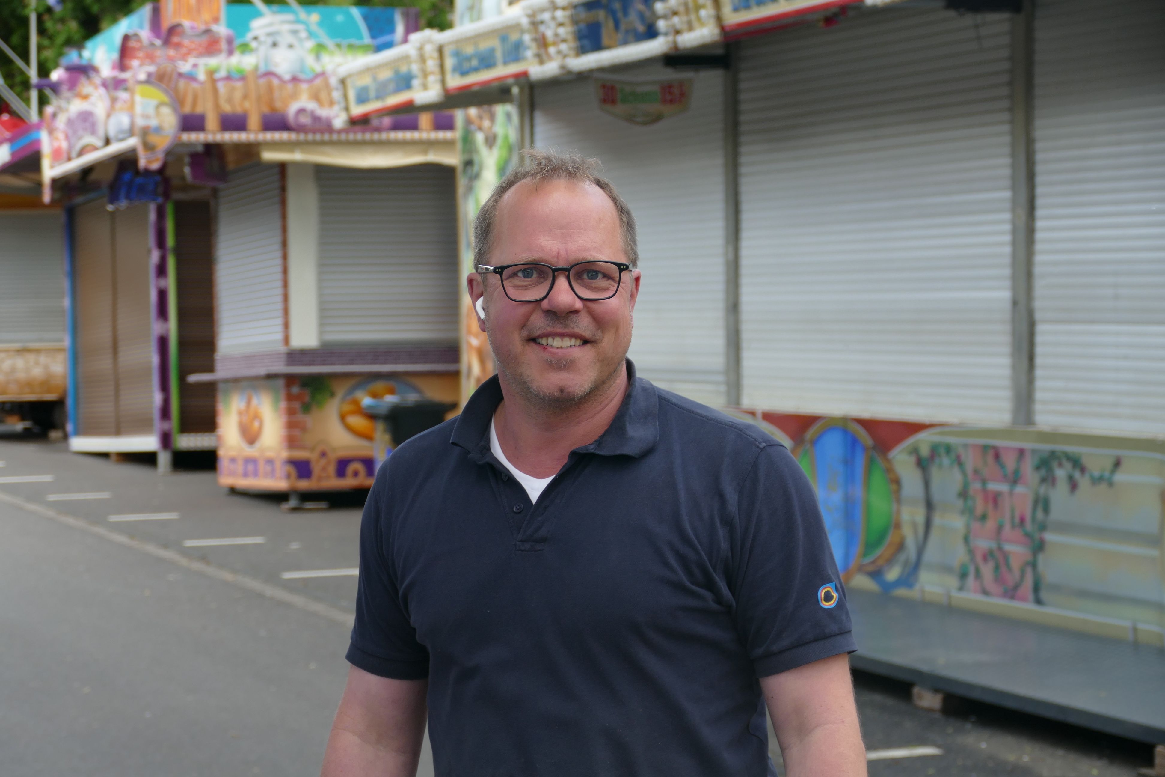 Martin Krämer vom TuS Mondorf organisiert das Strandfest.