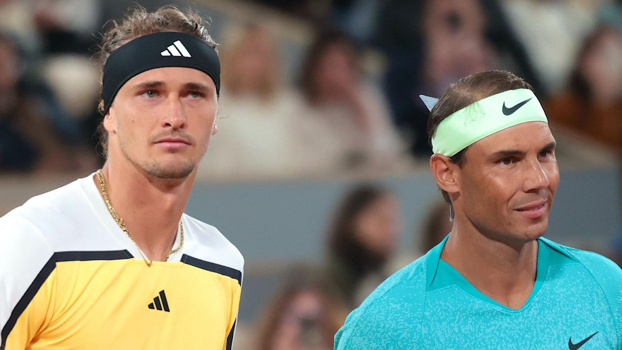Alexander Zverev und Rafael Nadal