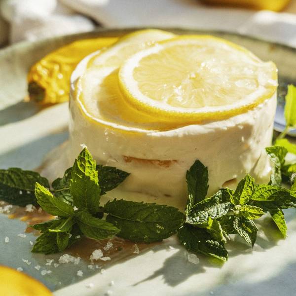 Geeister Zitronenschmand mit Salzkaramell