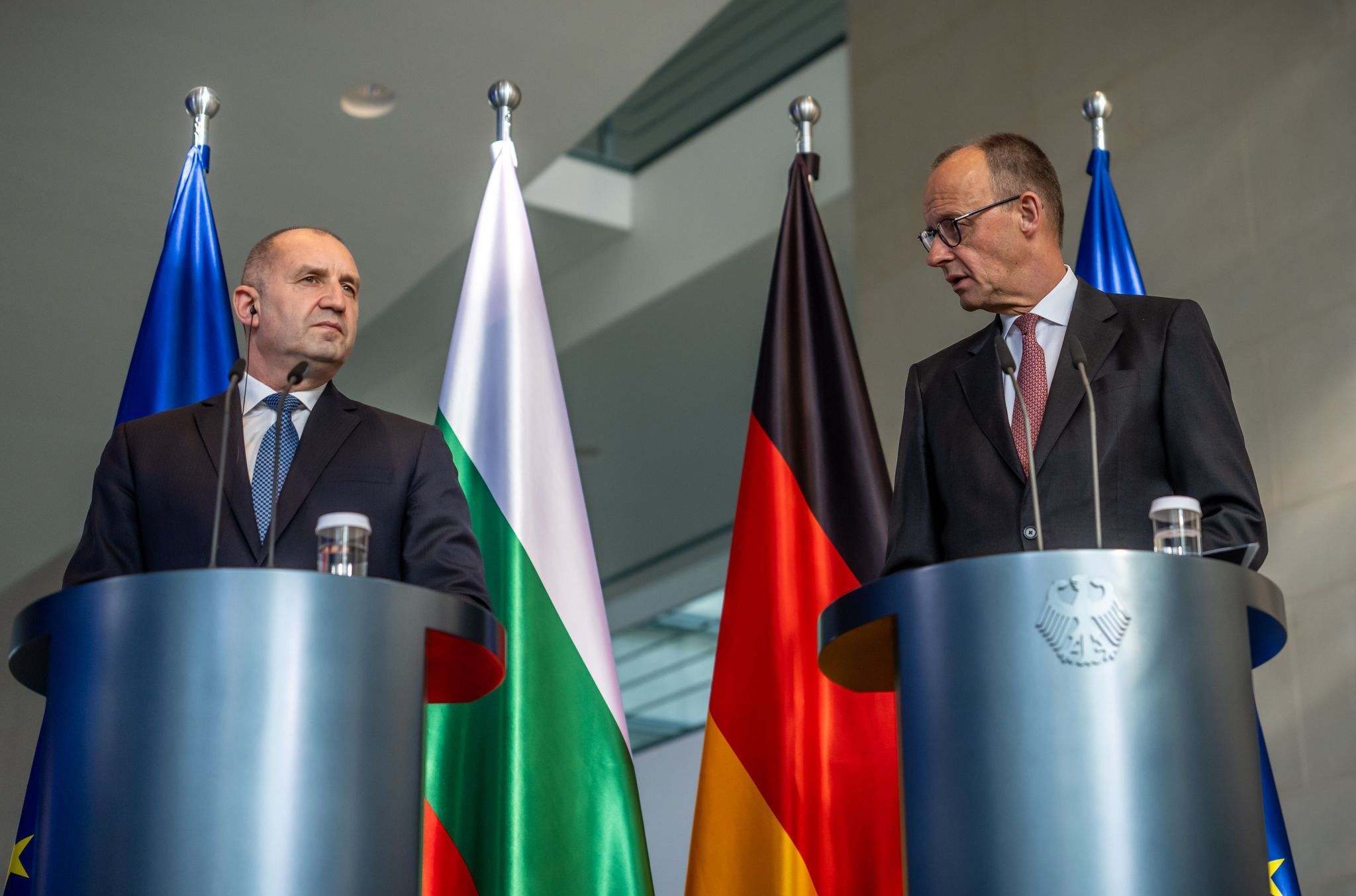 Kanzler Merz empfängt Bulgariens Premier Radew