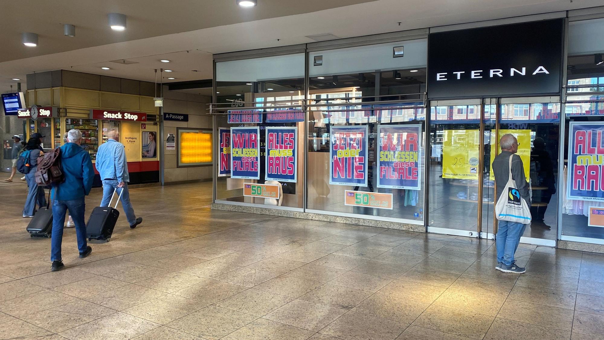Das Eterna-Geschäft im Hauptbahnhof – die Deutsche Bahn betreibt nun andere Pläne für das Objekt.