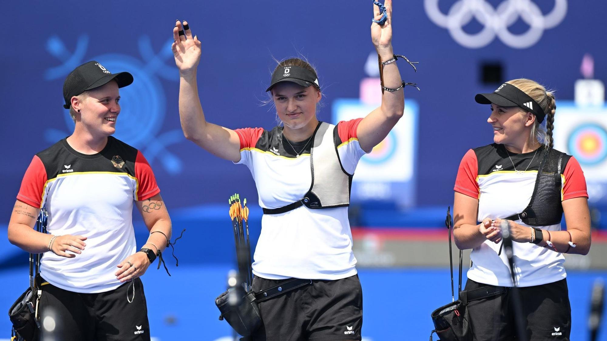 Deutsches Frauen-Team Bogenschießen