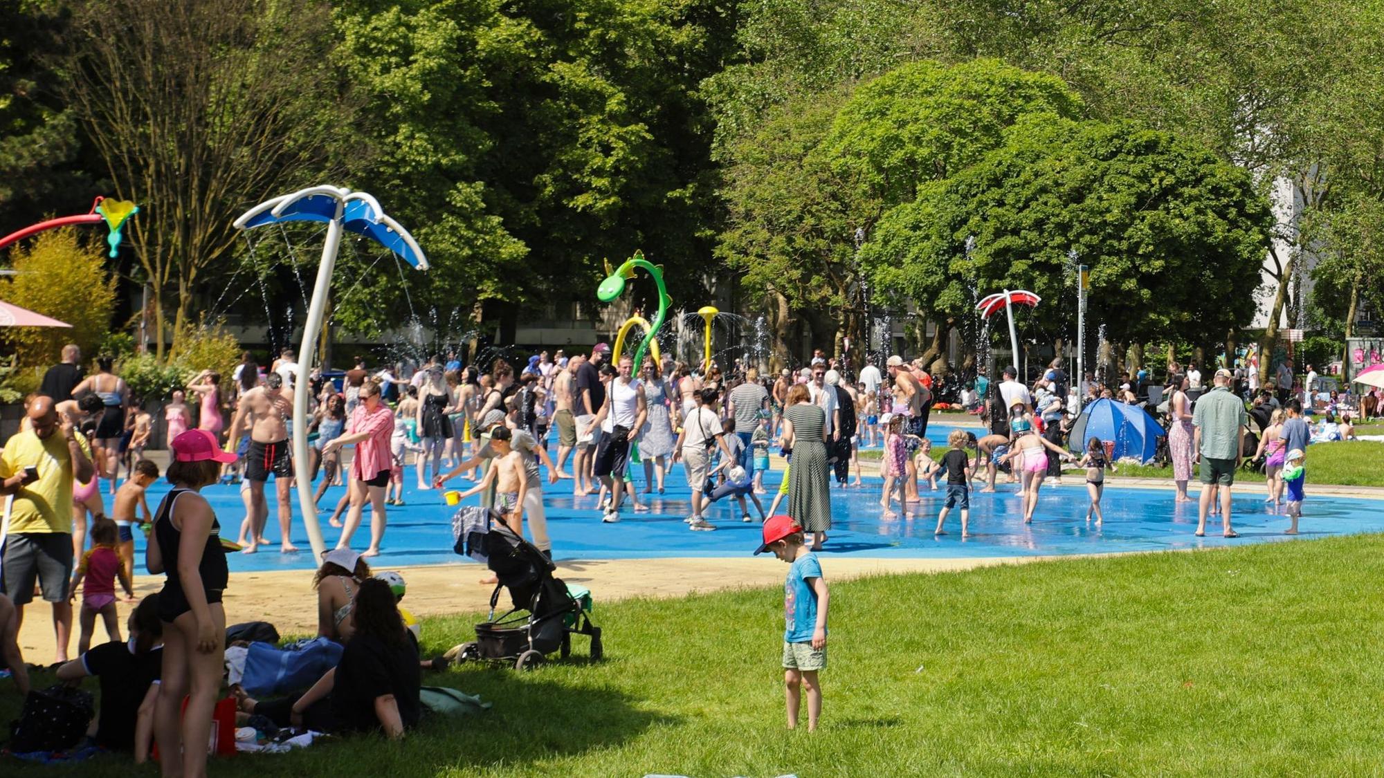 Der „Splash-Park“ an der Venloer Straße erfreute sich großer Beliebtheit.