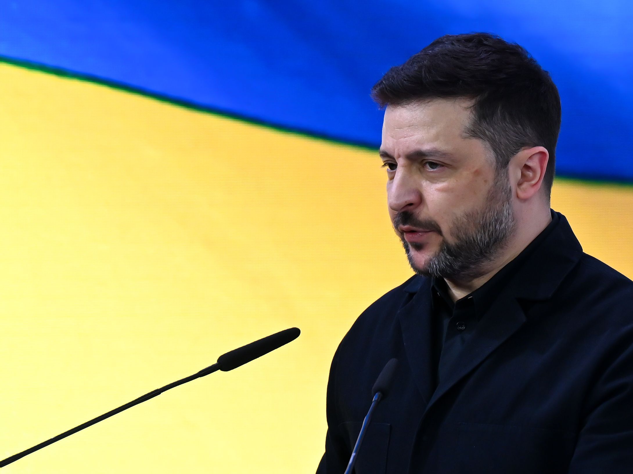 Wolodymyr Selenskyj, Präsident der Ukraine, spricht über neue russische Angriffe. (Archivbild)