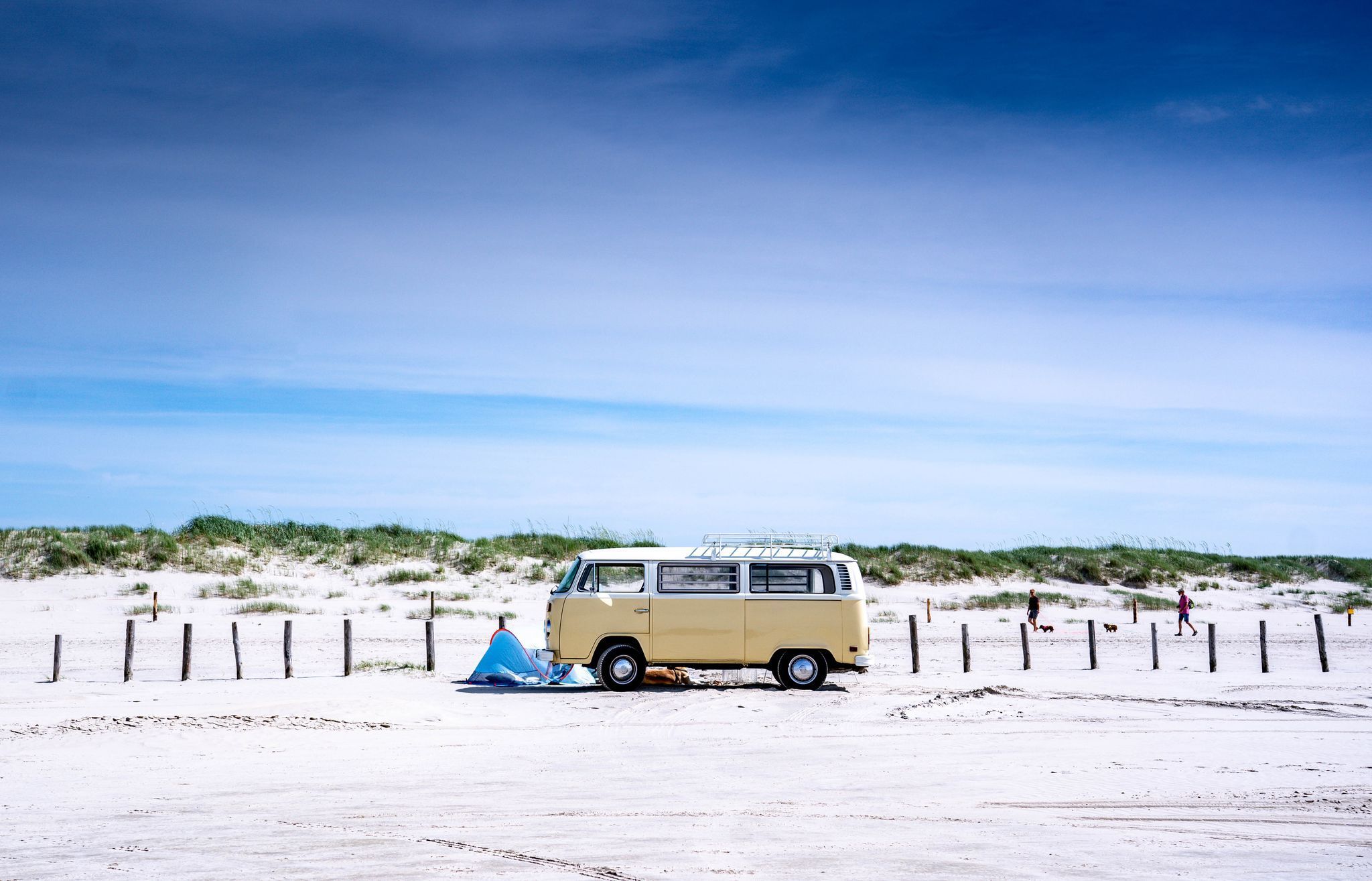 Camper am Strand von St. Peter-Ording