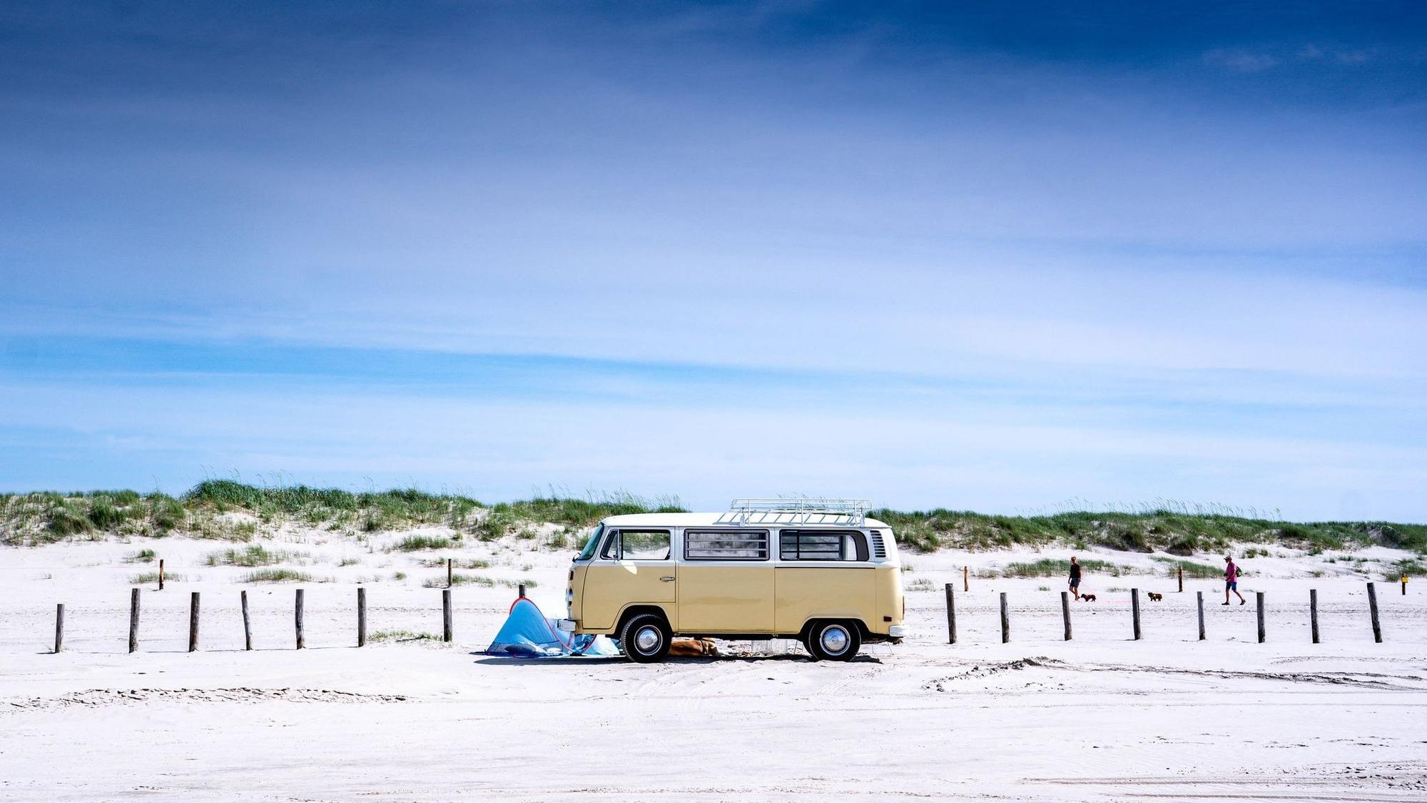 Camper am Strand von St. Peter-Ording