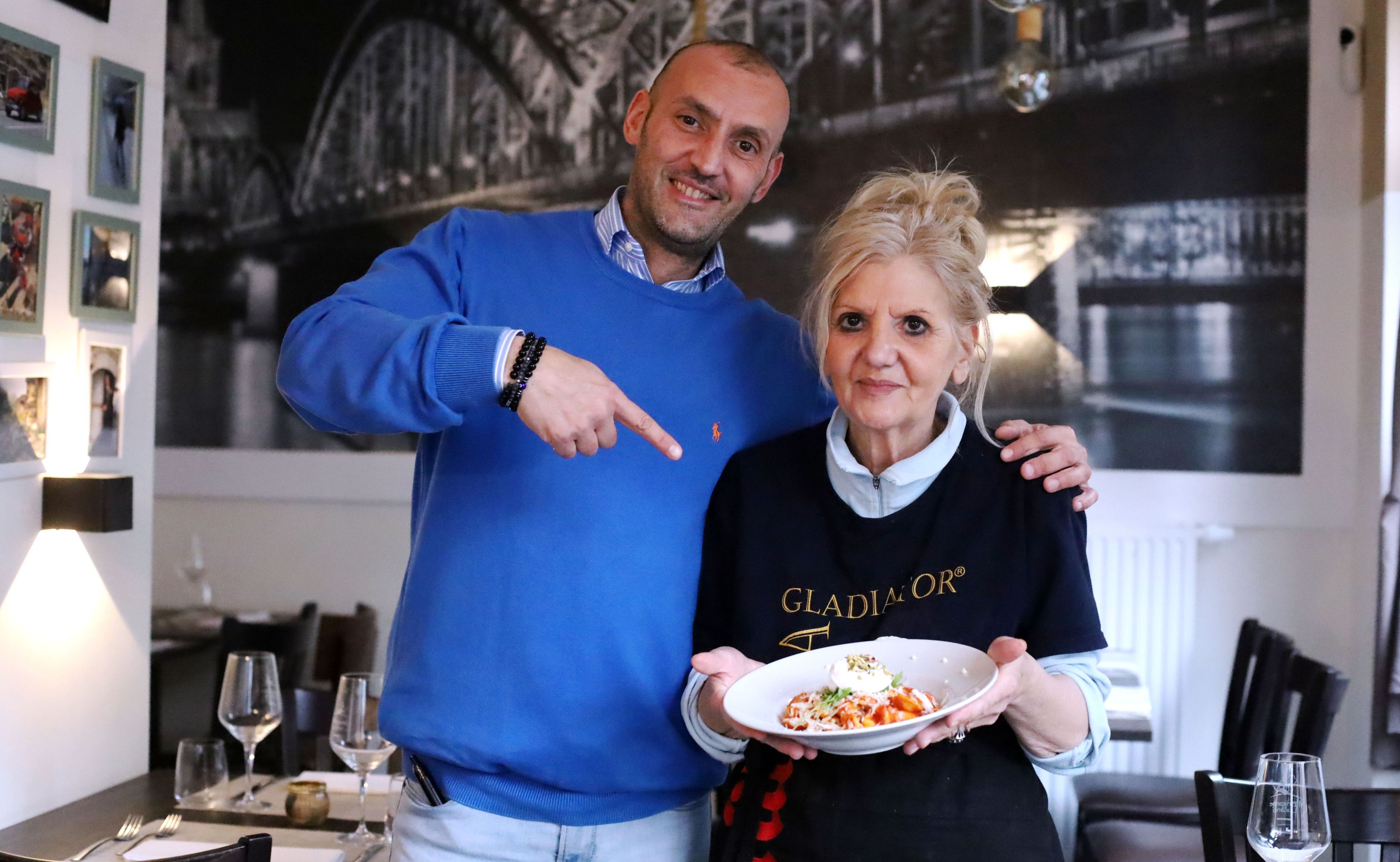 Mutter und Sohn: Lina und Rocco Conte im „Il Brigante Lucano“