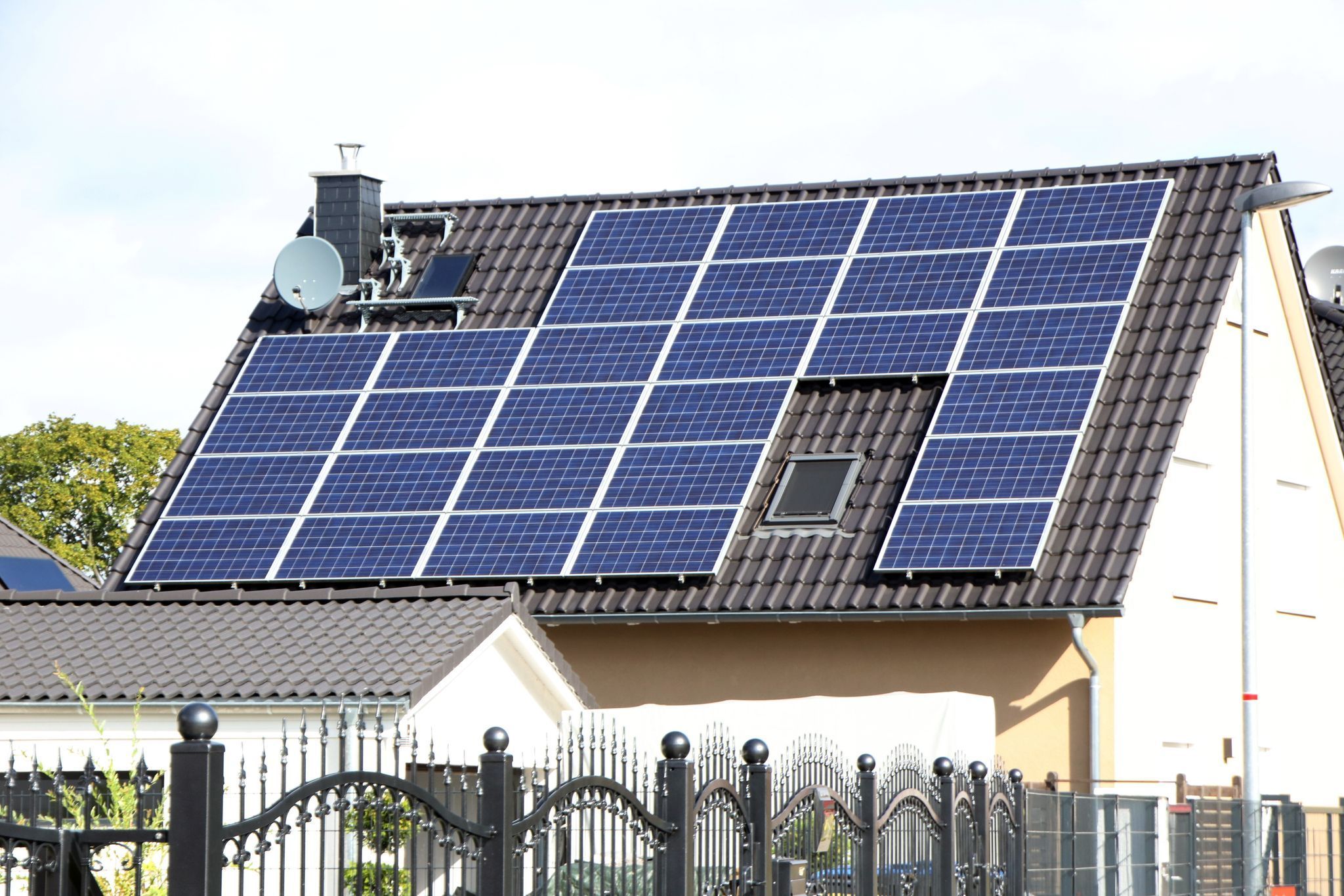 Photovoltaikanlage auf einem Dach