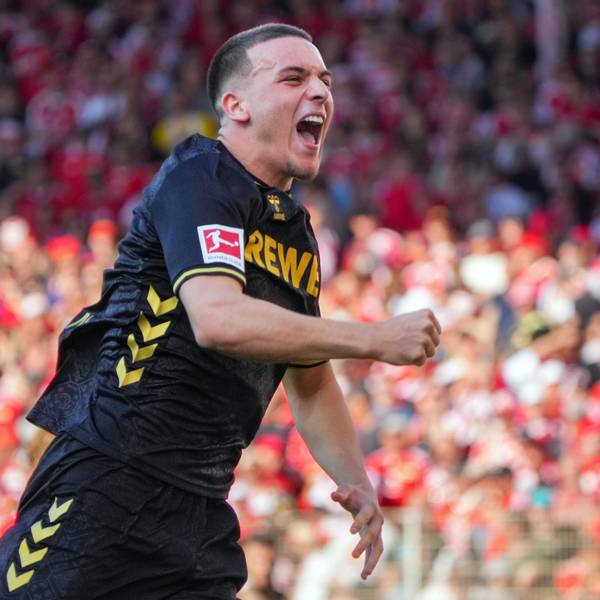 Saïd El Mala (1. FC Köln) bejubelt einen Treffer.