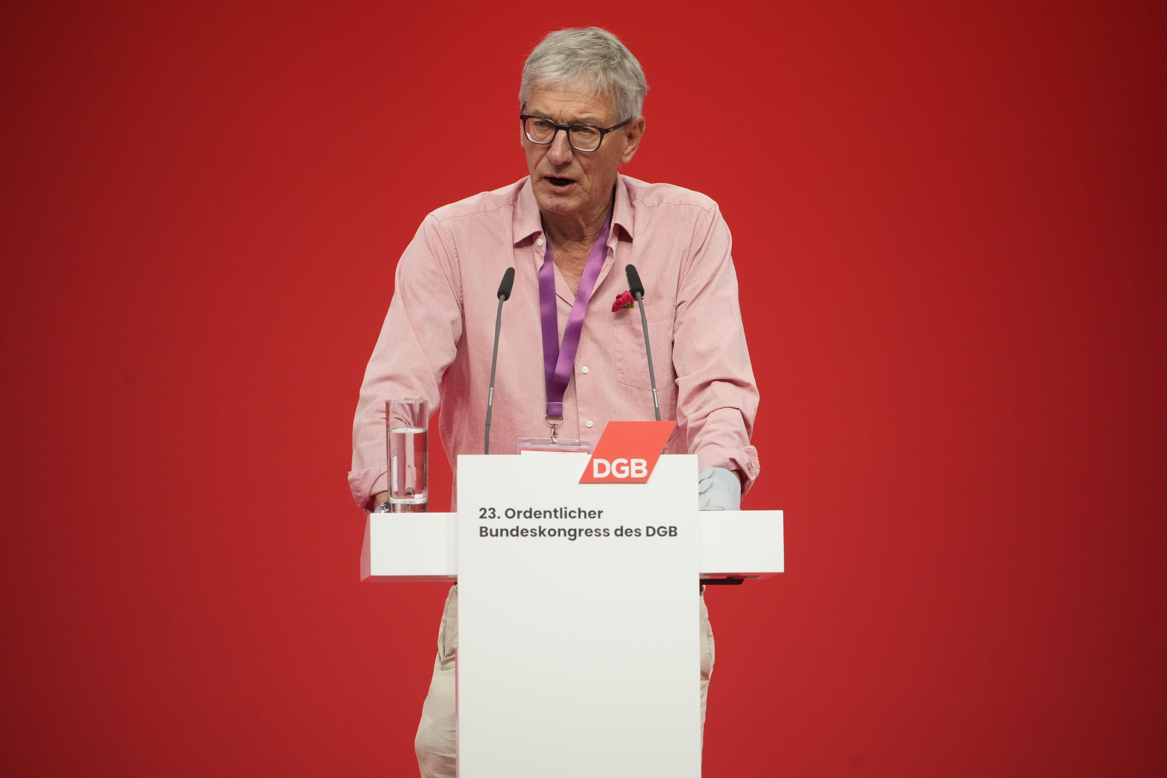 DGB-Chef Witich Roßmann beim jüngsten DGB-Kongress