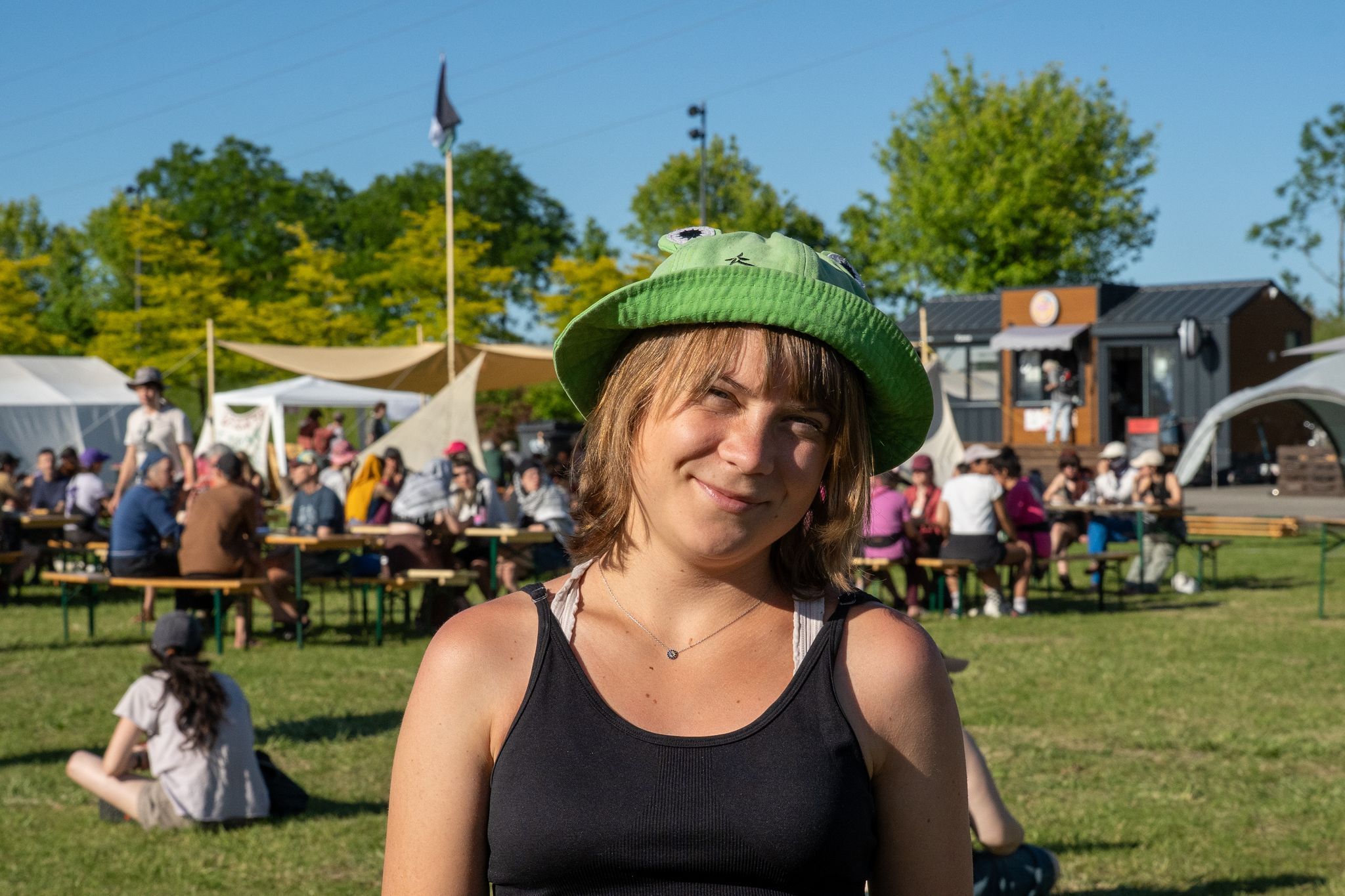 Aktivistin Greta Thunberg bei Klimacamp in Hamm