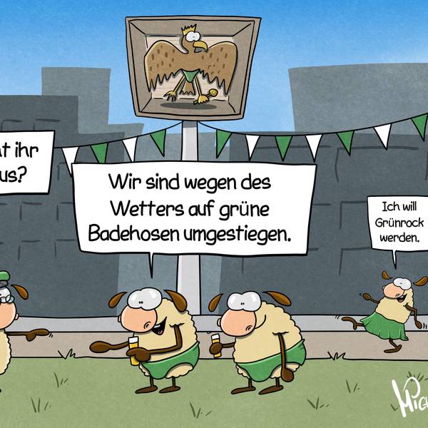 Der Schüttzenfest-Cartoon