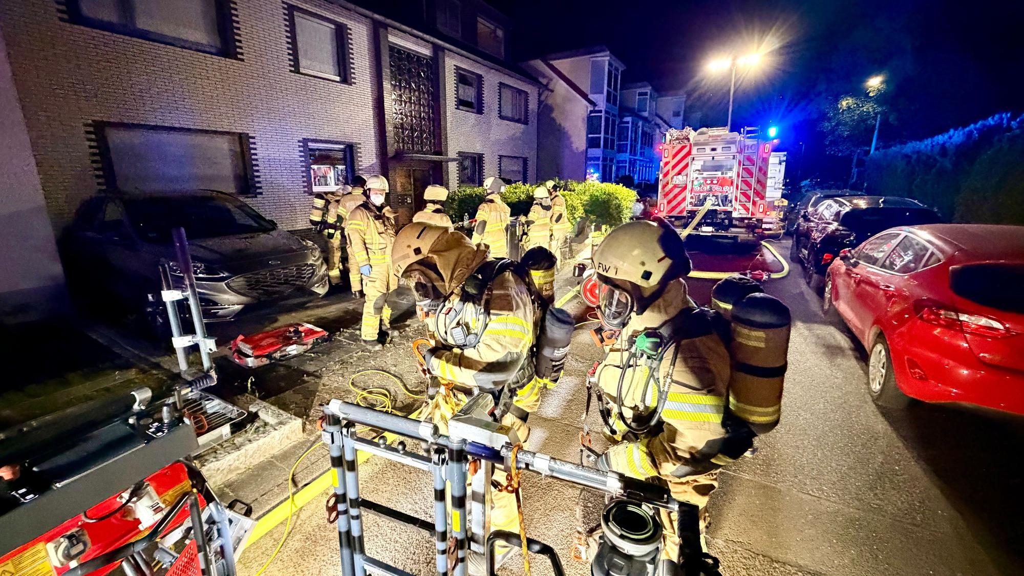 Die Einsatzstelle im Stadtteil Lustheide.