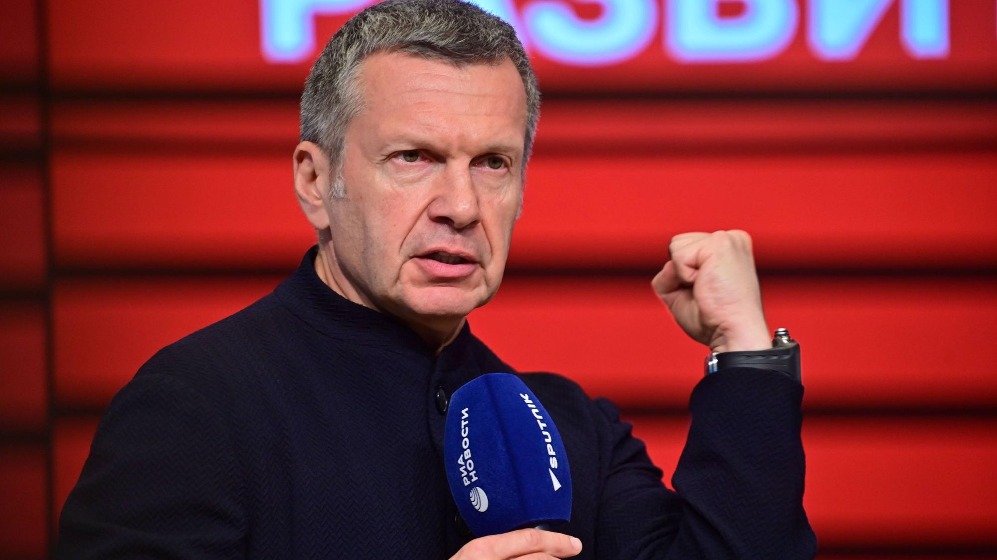Der russische TV-Propagandist Wladimir Solowjow. (Archivbild)