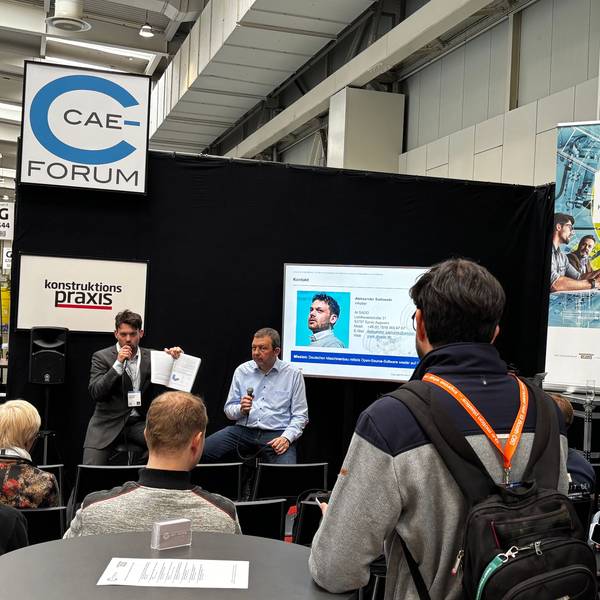 Aleksander Sadowski auf der Hannover Messe 2026.