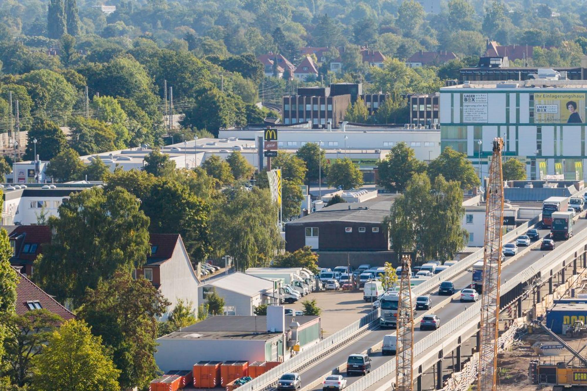 Baustelle Südschnellweg Hannover