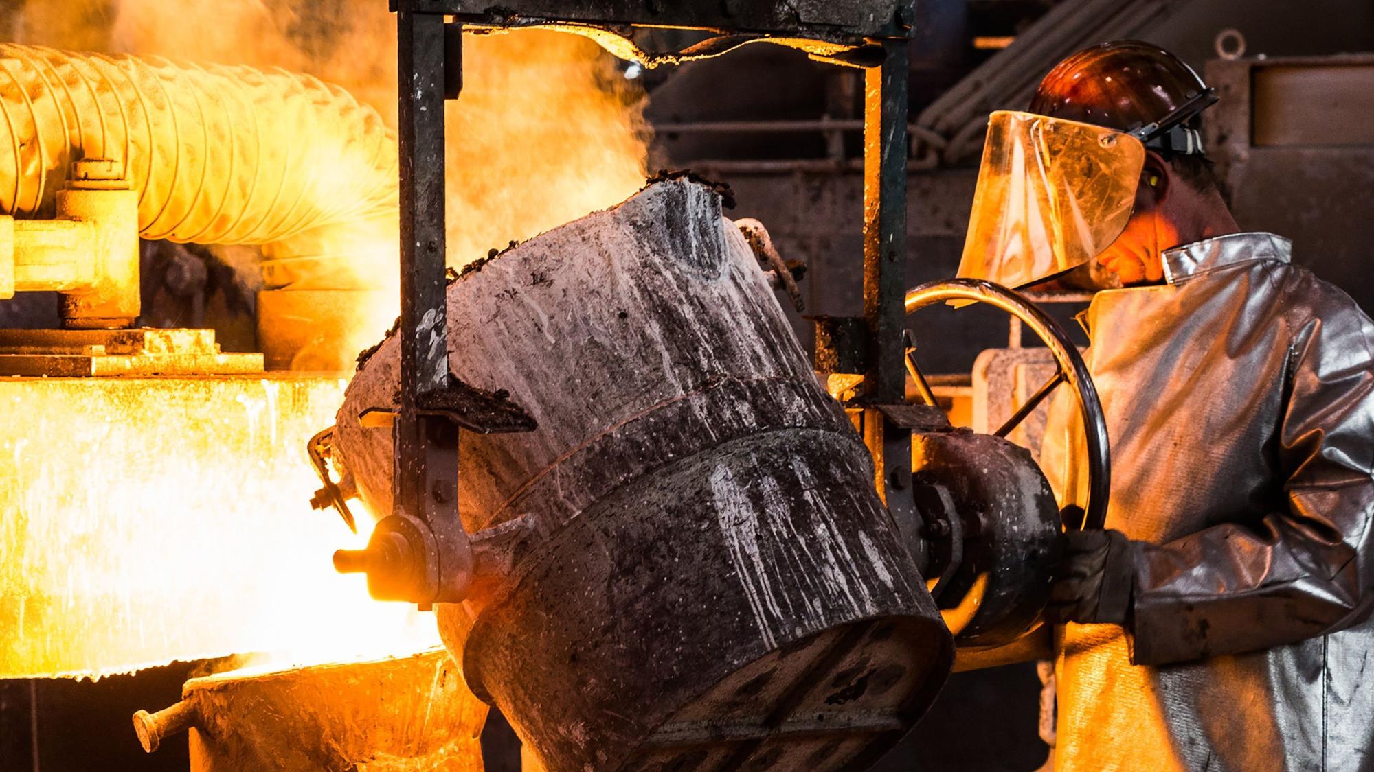 Für die Metallverarbeitung wird viel Energie benötigt.