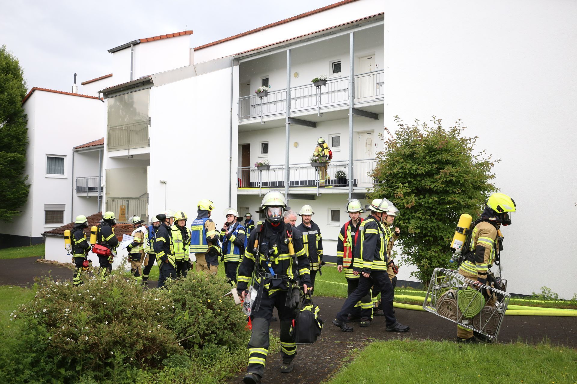 Am Verenen-Hof für betreutes Wohnen in Königswinter wurde ein Großeinsatz ausgelöst. Die Feuerwehr evakuierte das betroffene Gebäude.