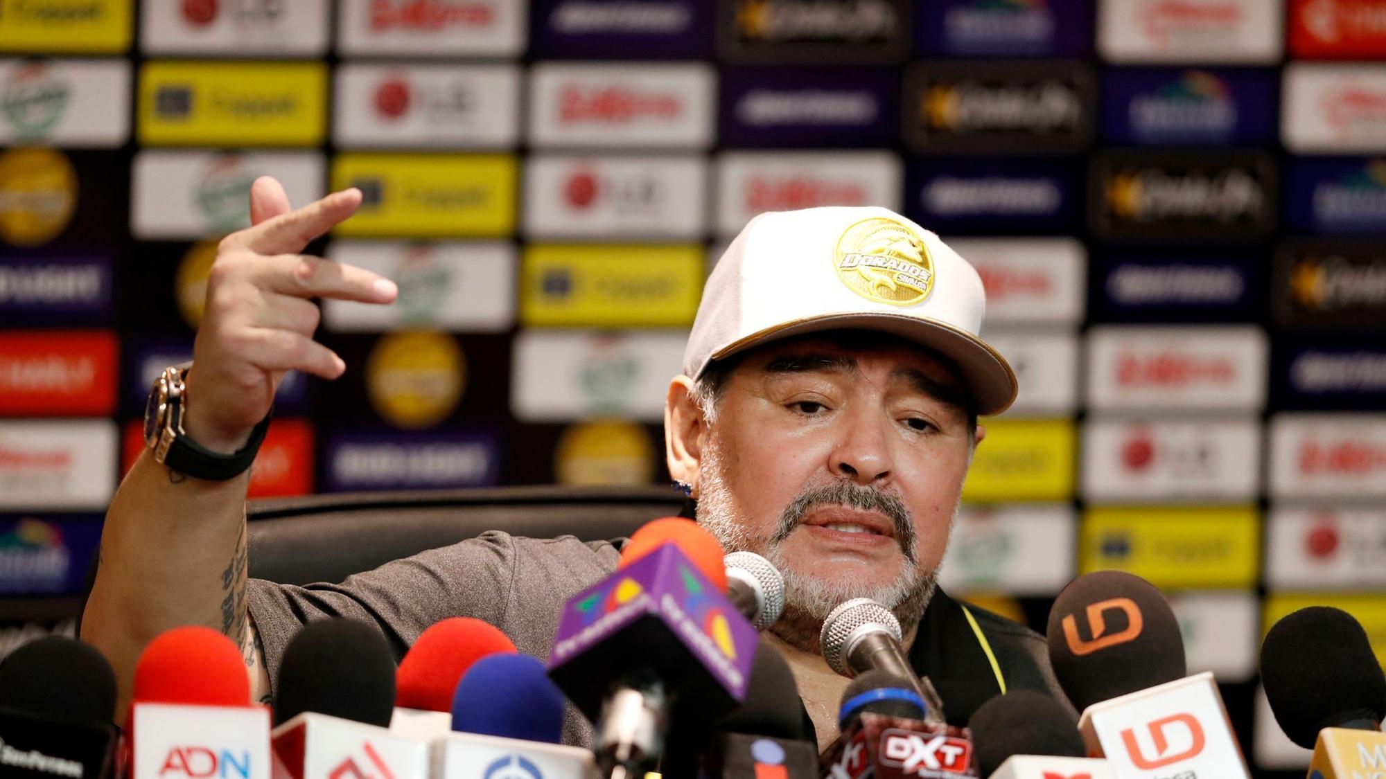 Maradona als Trainer der Dorados in Mexiko
