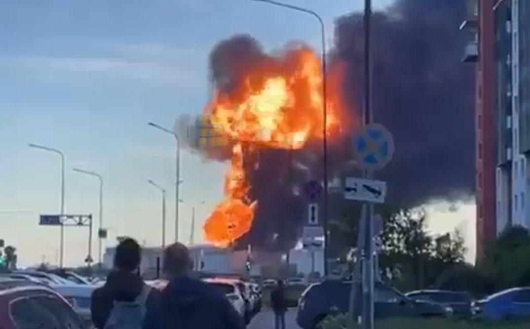 Ein Screenshot aus einem Video soll einen Angriff in St. Petersburg zeigen.