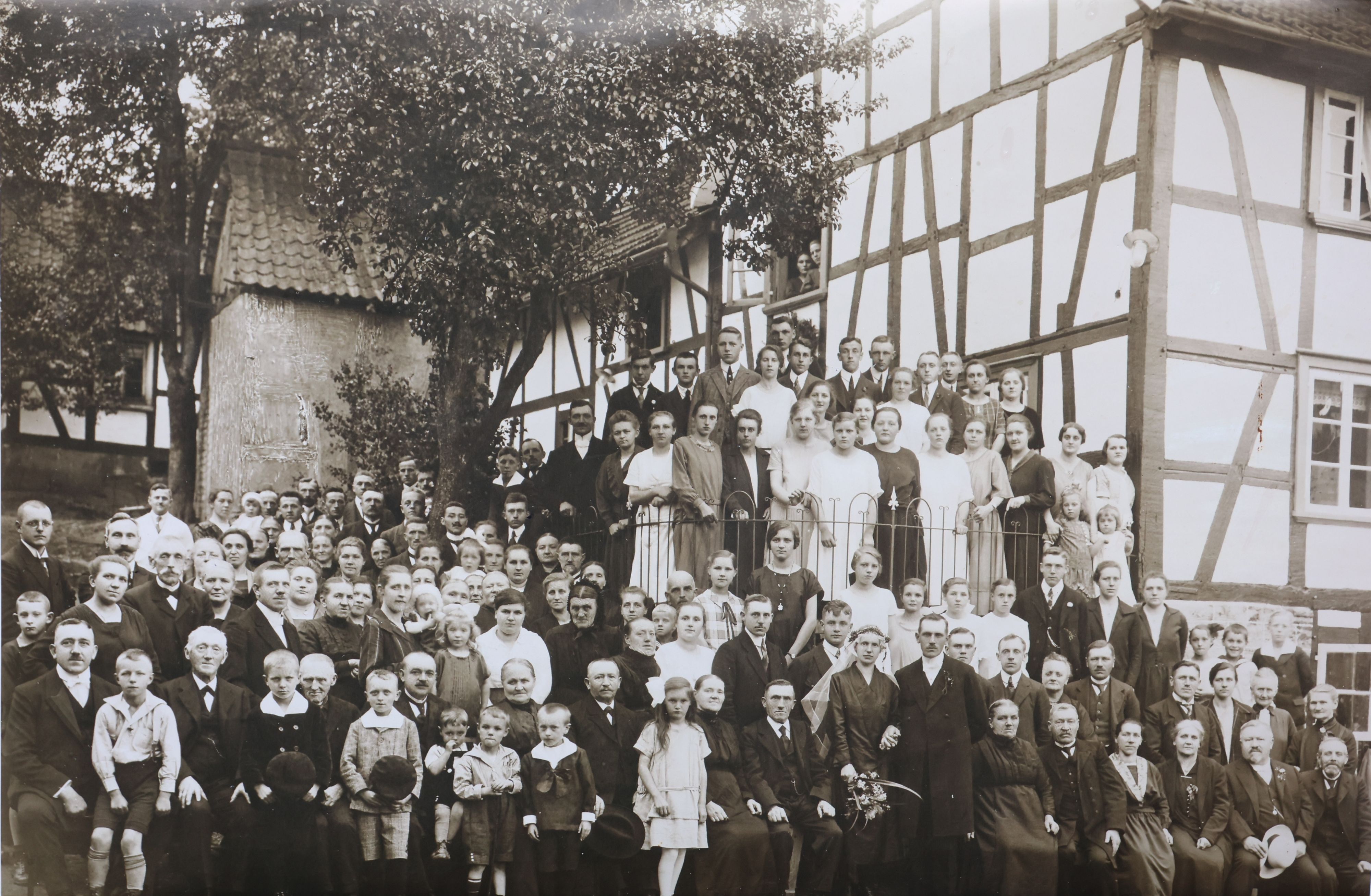 Das Original-Hochzeitsfoto aus Bladersbach, entstanden am 4. Juni 1926.