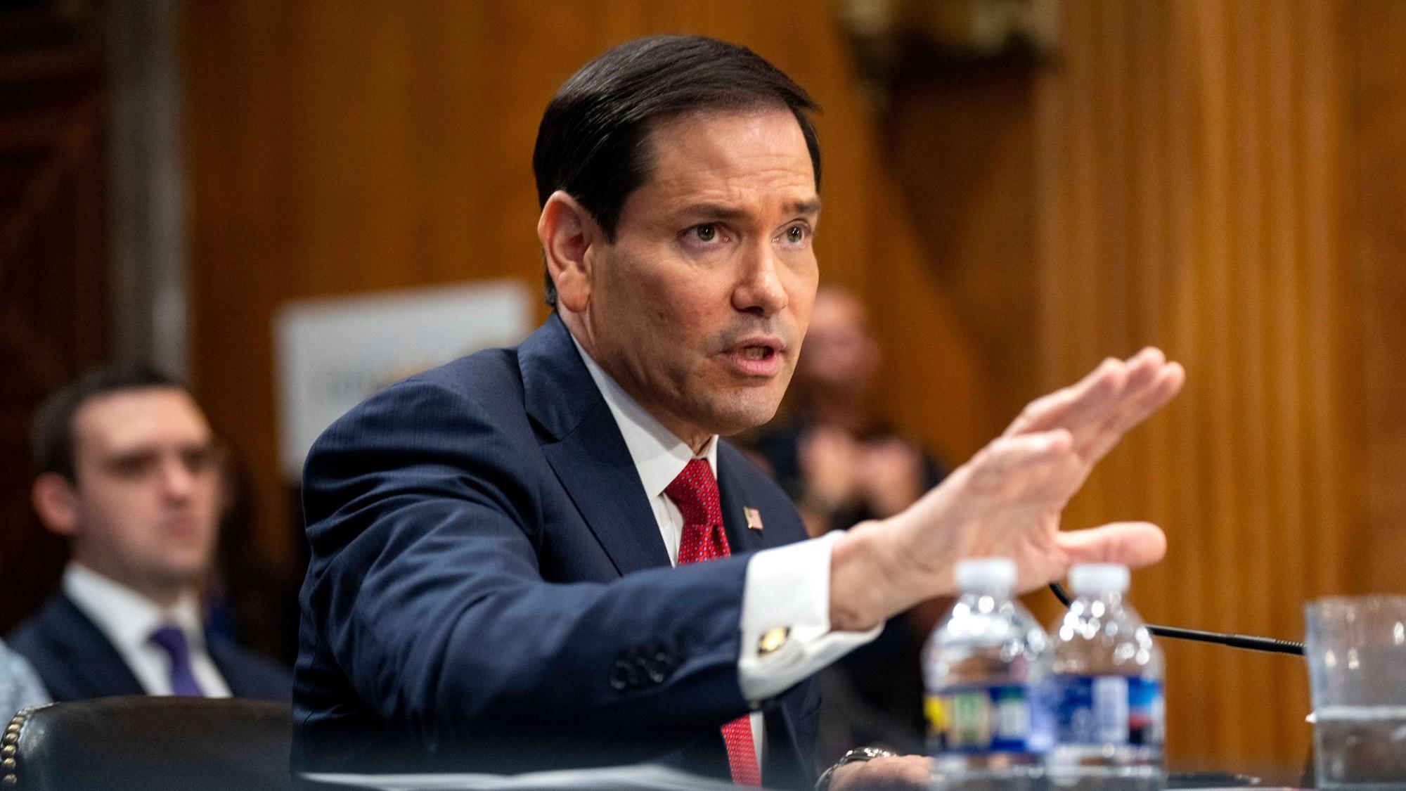 US-Außenminister Marco Rubio bei Anhörung des US-Senats. (Archivbild)