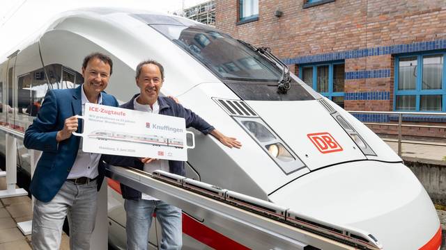 ICE-Taufe: „Knuffingen“ aus dem Miniatur Wunderland