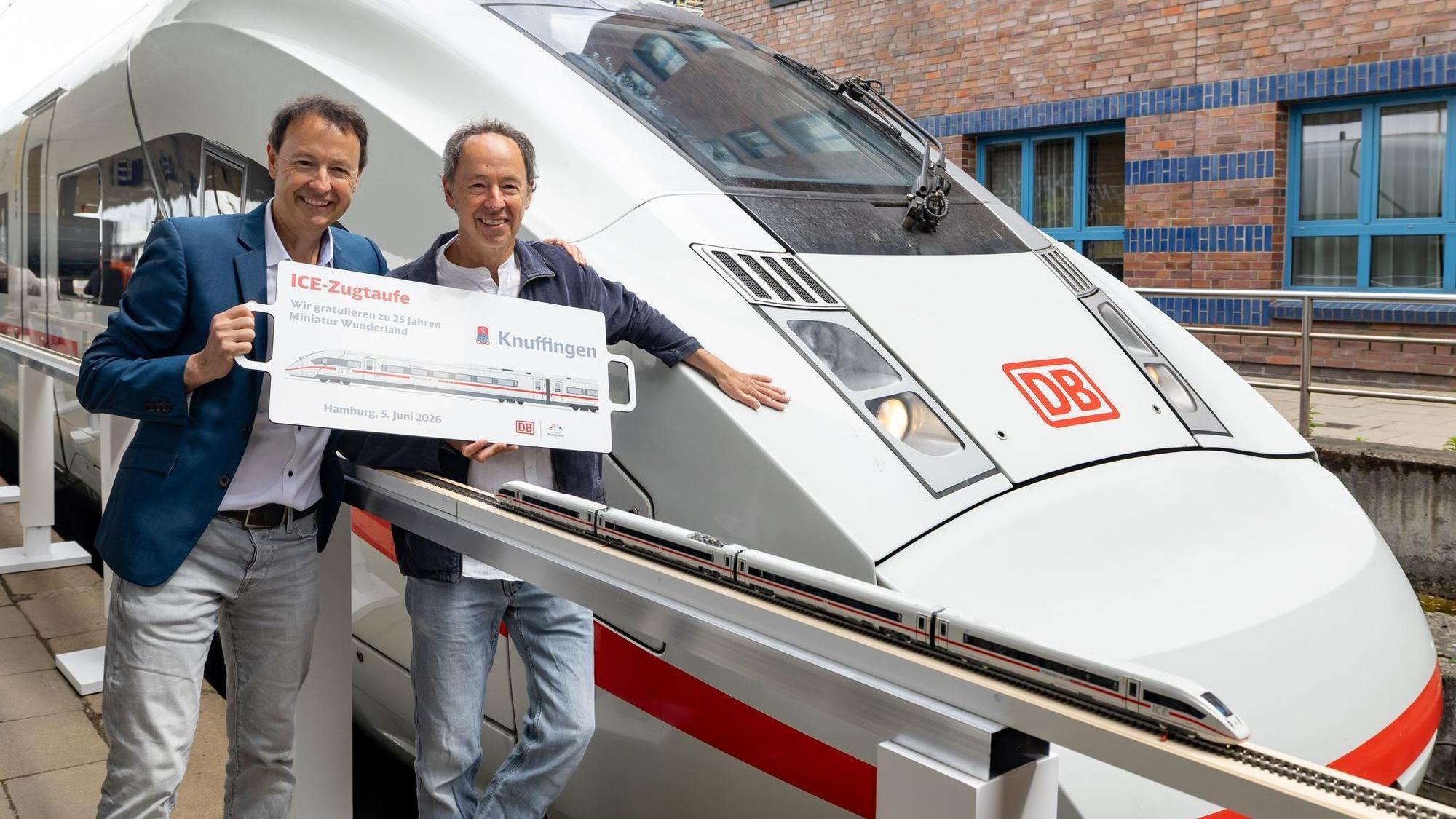ICE-Taufe: „Knuffingen“ aus dem Miniatur Wunderland