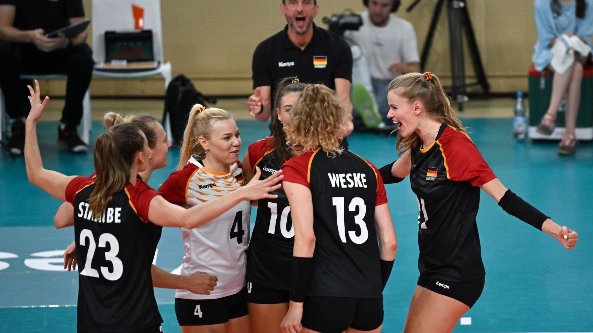 Die deutschen Volleyballerinnen