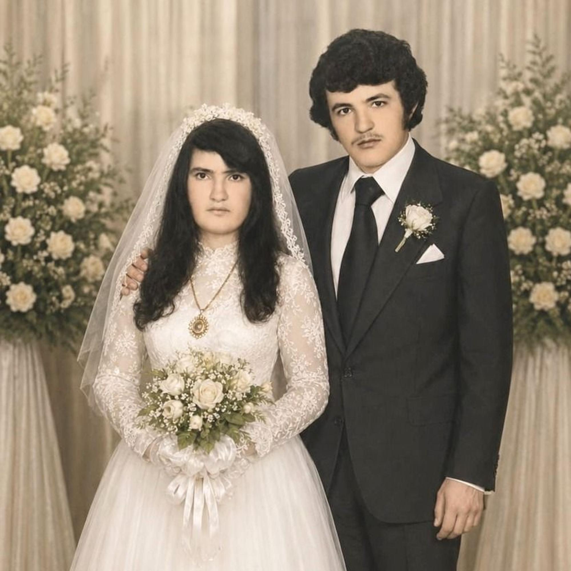 Das Hochzeitsfoto des Goldhochzeitspaares.