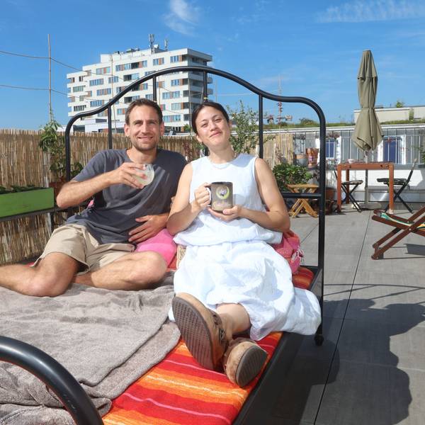 Wenn die Temperaturen stimmen, dann lädt das Bett im Sommer auch zum Draußenschlafen ein.