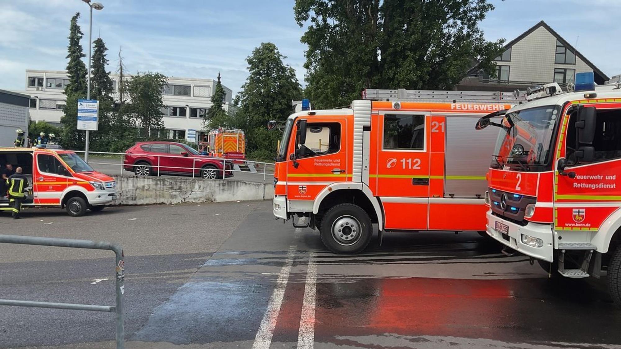 Feuer im Saunabereich eines Fitnessstudios in Bonn.
