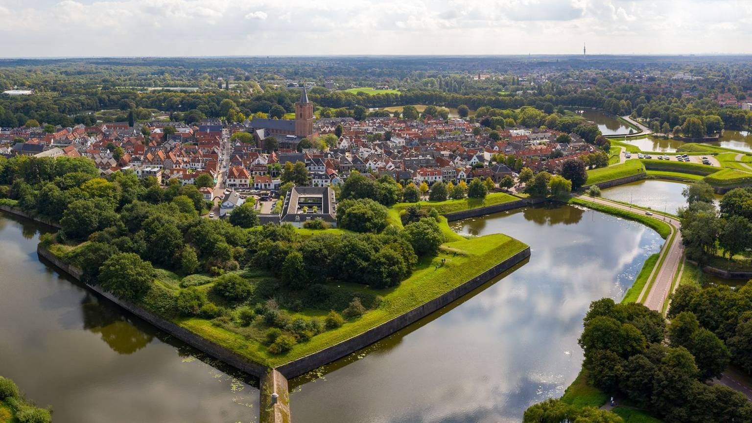 Luftaufnahme von Naarden