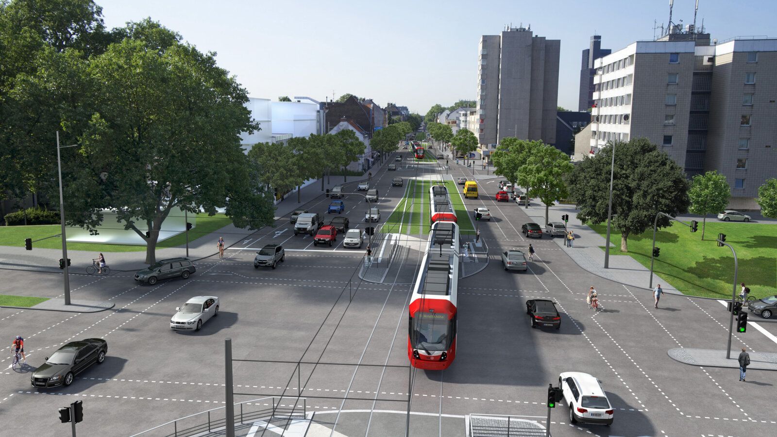 So soll die Bonner Straße in Zukunft aussehen.