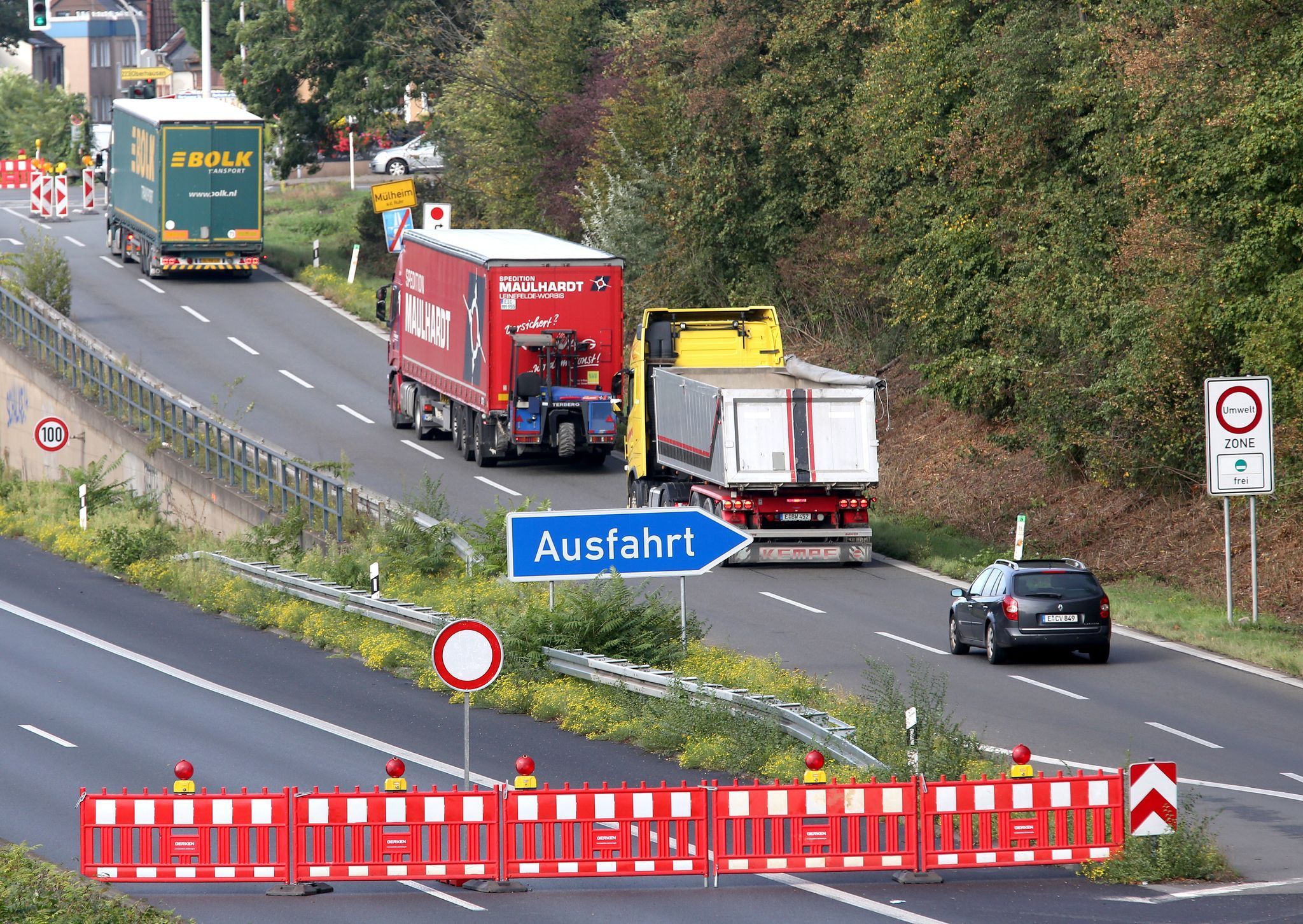 Autobahnsperrung