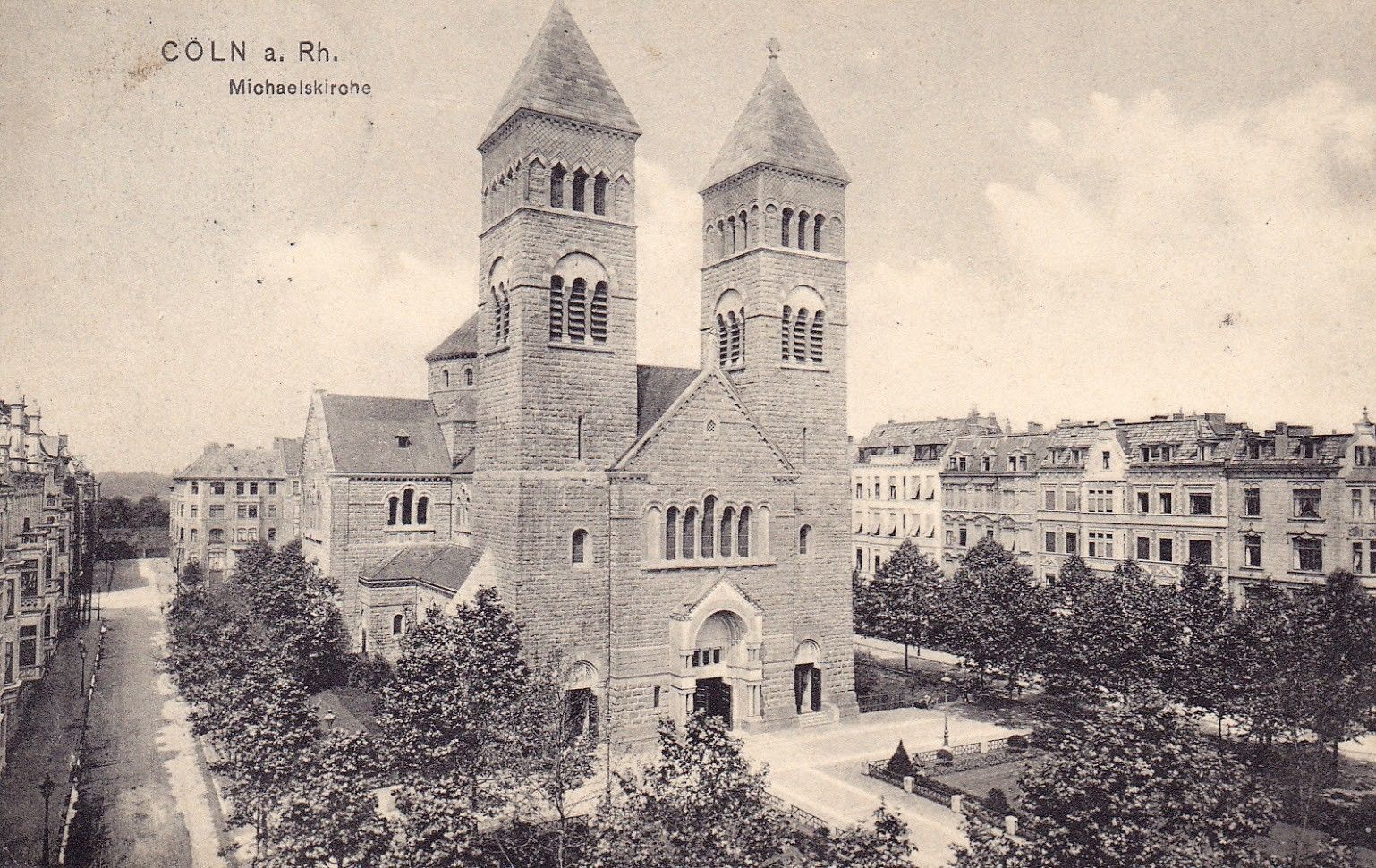 Historische Aufnahme des Brüsseler Platzes in Köln vom Beginn des 20. Jahrhunderts.