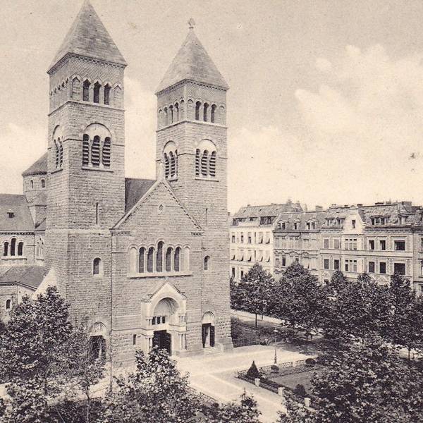 Historische Aufnahme des Brüsseler Platzes in Köln vom Beginn des 20. Jahrhunderts.