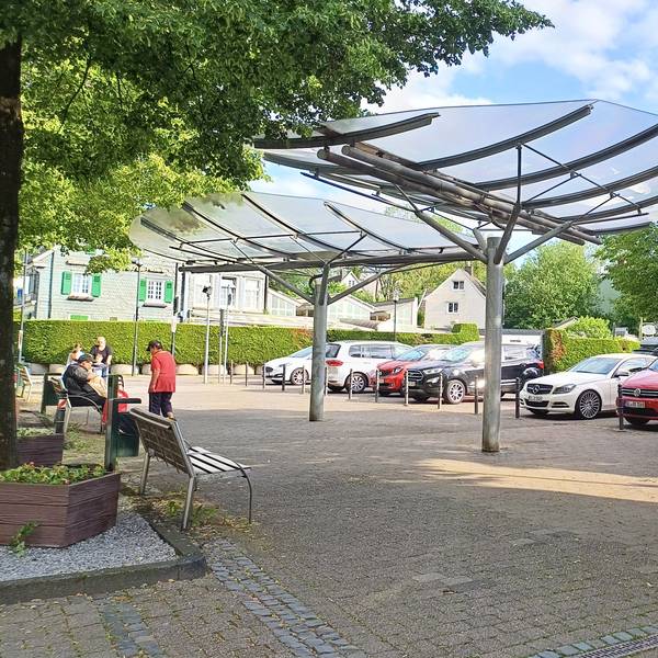 Der Marktplatz in Burscheid