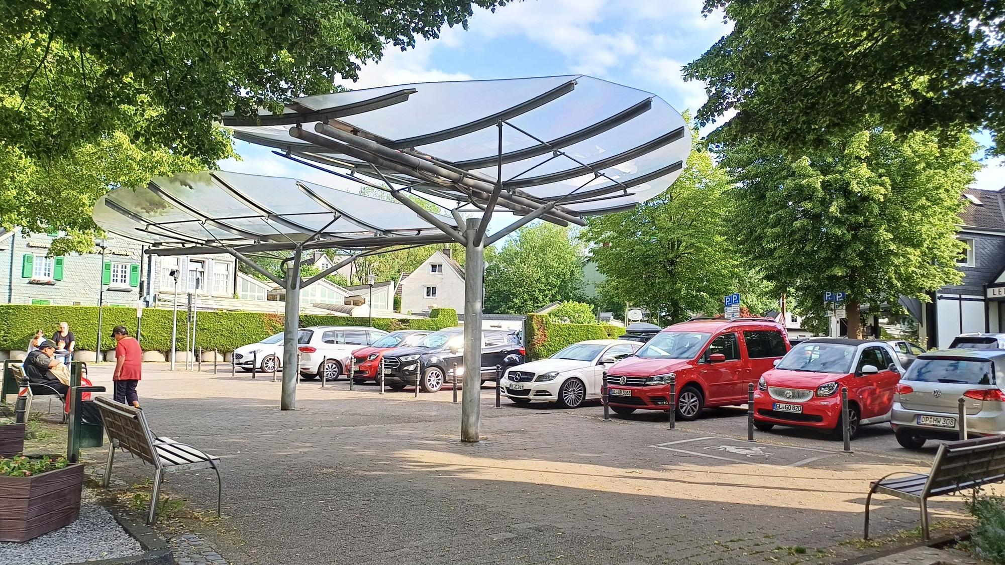 Der Marktplatz in Burscheid